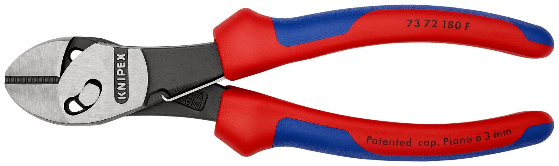 Knipex TwinForce High Performance Diagonal Cutters Cutting Pliers 180mm Opening Spring 73 72 180 F - Image 2