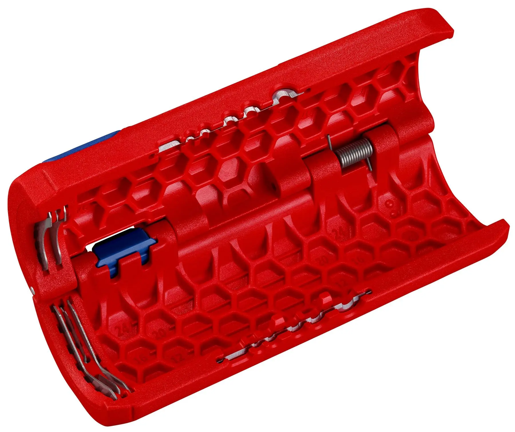 KNIPEX TwistCut Corrugated Pipe Cutter and Wire Stipper 13-32mm Diameter Capacity 100mm 90 22 02 SB - Image 5