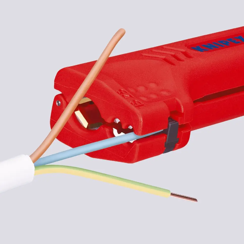 KNIPEX Universal Stripping Tool for Building and Industrial Cables for 8-13mm Diameter Cables 16 90 130 SB - Image 4