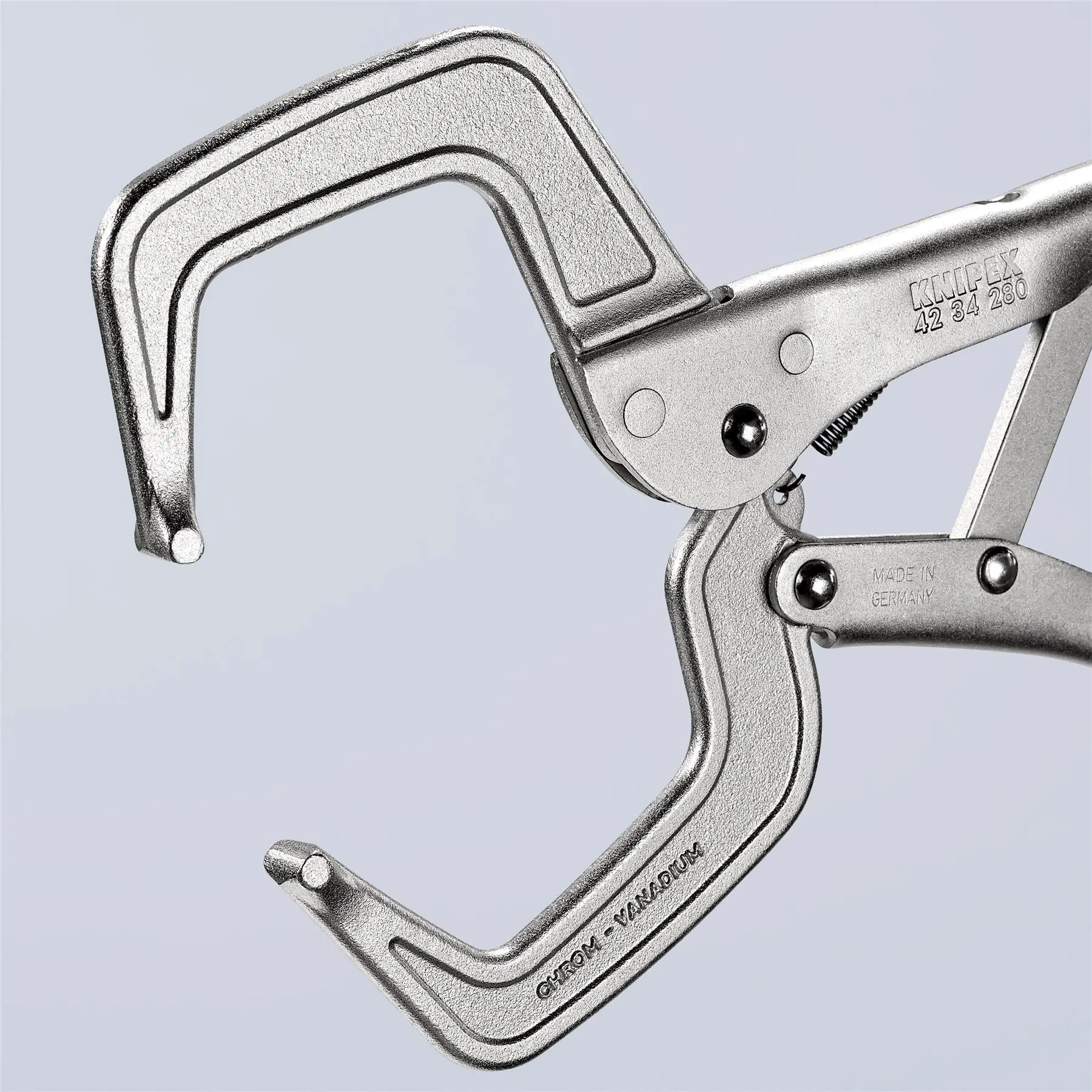 Knipex Welding Grip Locking Pliers C Clamp 280mm Galvanised 42 34 280 - Image 2