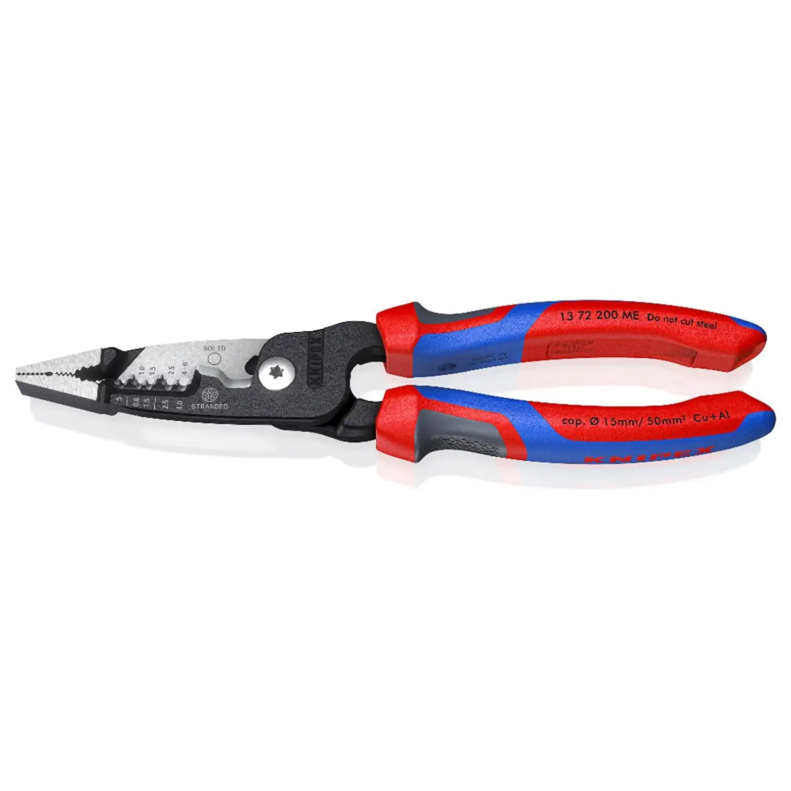 KNIPEX WireStripper Stripping Pliers 200mm Metric Version with Comfort Handles 13 72 200 ME