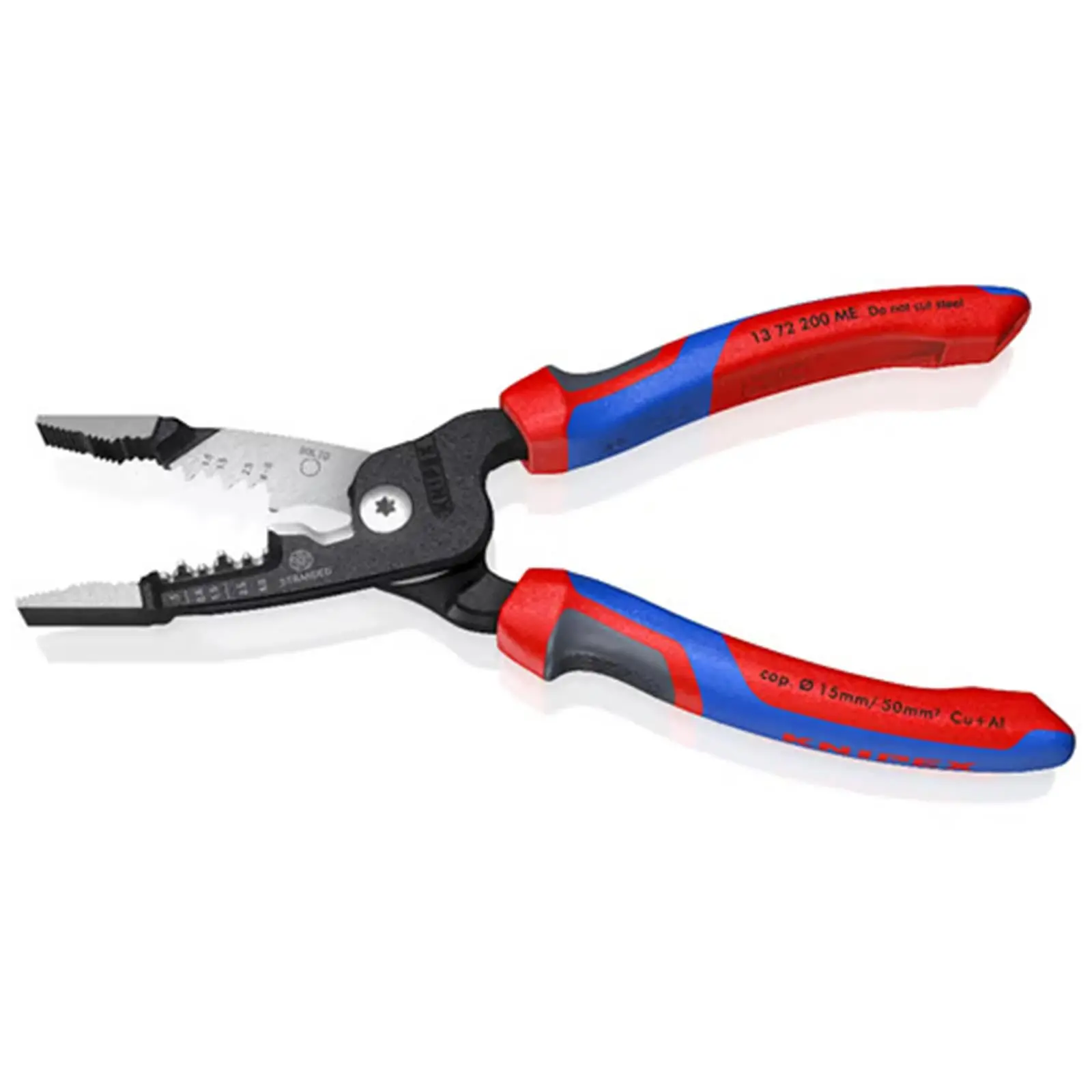 KNIPEX WireStripper Stripping Pliers 200mm Metric Version with Comfort Handles 13 72 200 ME - Image 2
