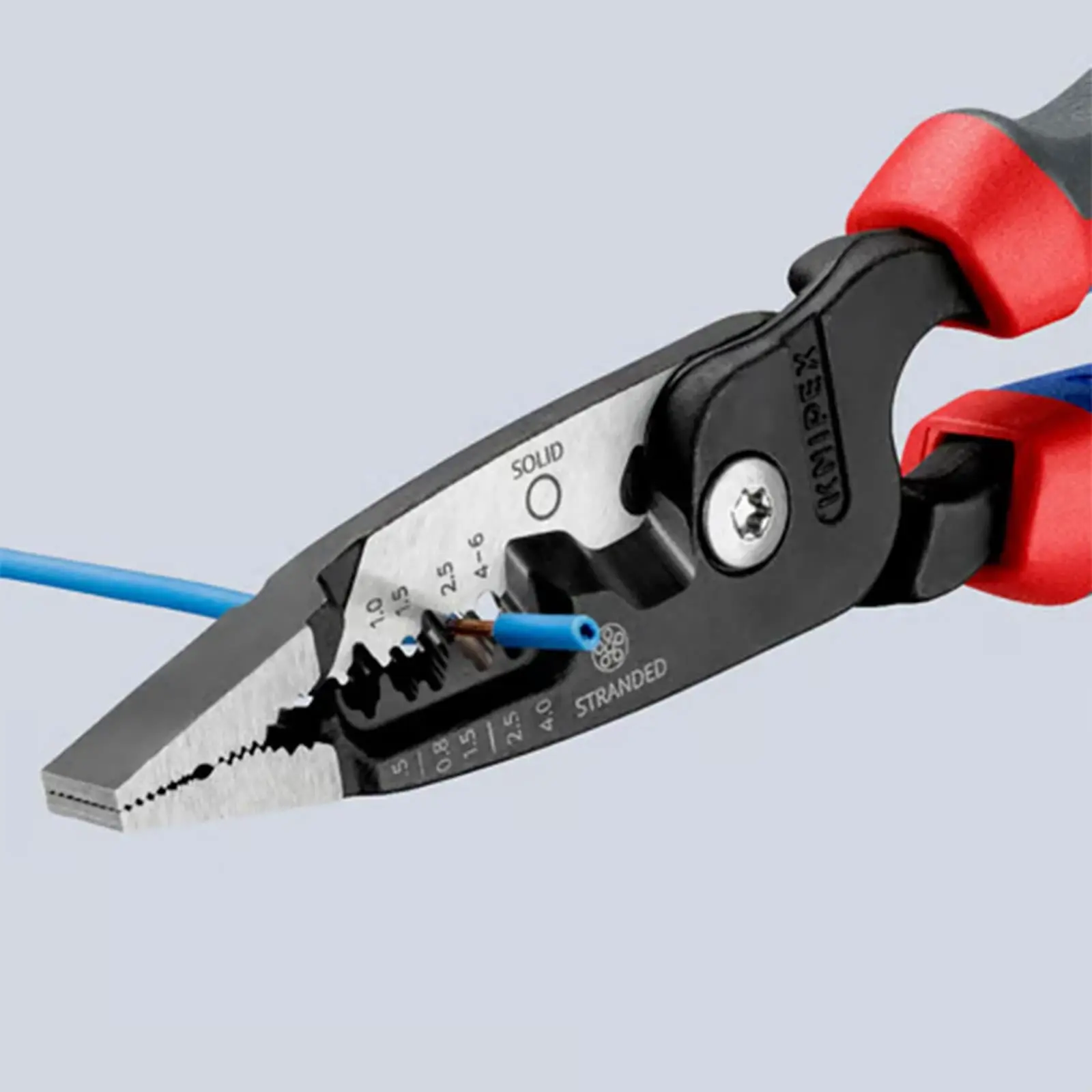 KNIPEX WireStripper Stripping Pliers 200mm Metric Version with Comfort Handles 13 72 200 ME - Image 7