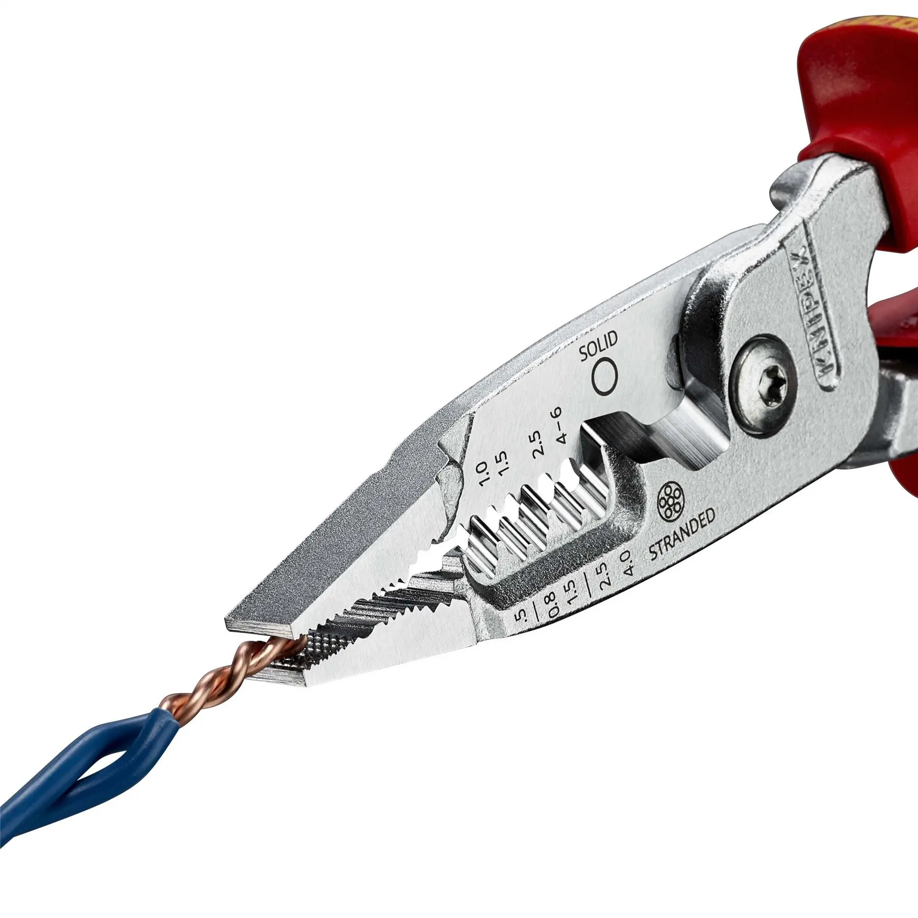 Knipex WireStripper Stripping Pliers 200mm Metric Version VDE 1000V Multi Component Grips 13 76 200 ME - Image 4
