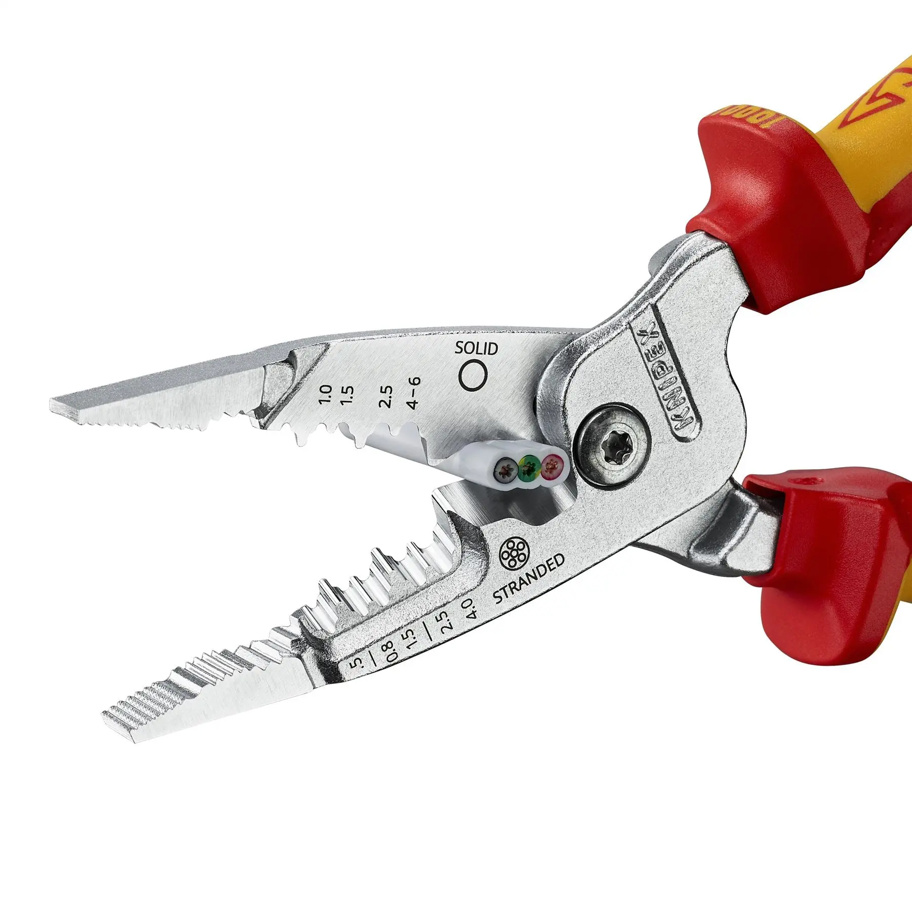 KNIPEX WireStripper Stripping Pliers 200mm Metric Version VDE 1000V Multi Component Grips 13 76 200 ME SB - Image 5