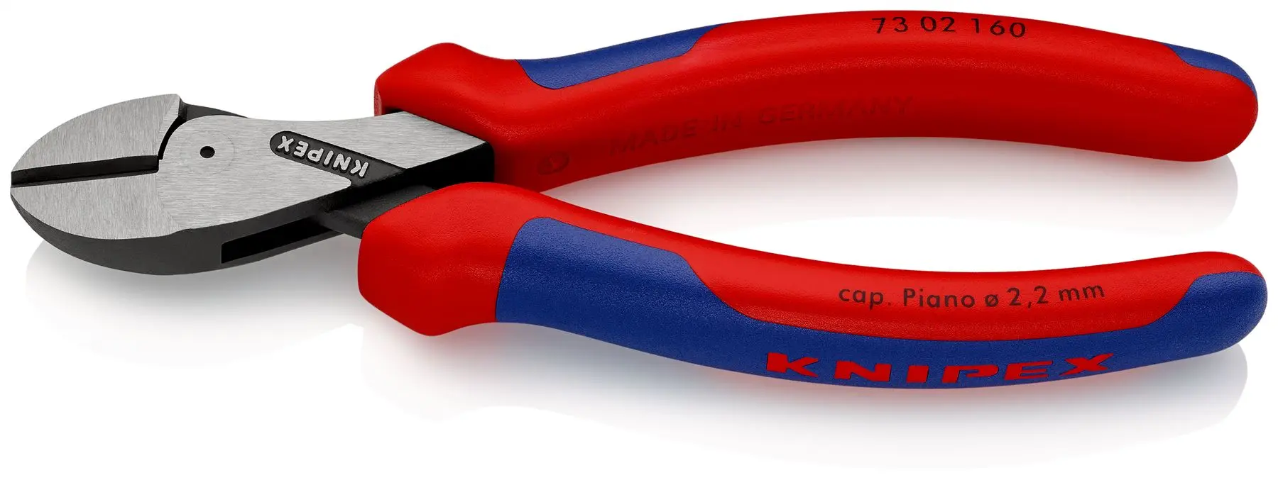 KNIPEX X-Cut Compact Diagonal Side Cutting Pliers 160mm Multi Component Grips 73 02 160 SB