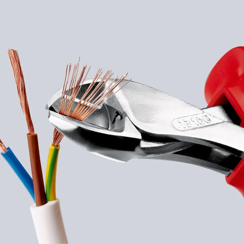 KNIPEX X-Cut Diagonal Cutting Pliers Side Cutters High Leverage 160mm VDE Multi Component Grips 73 06 160 SB - Image 10