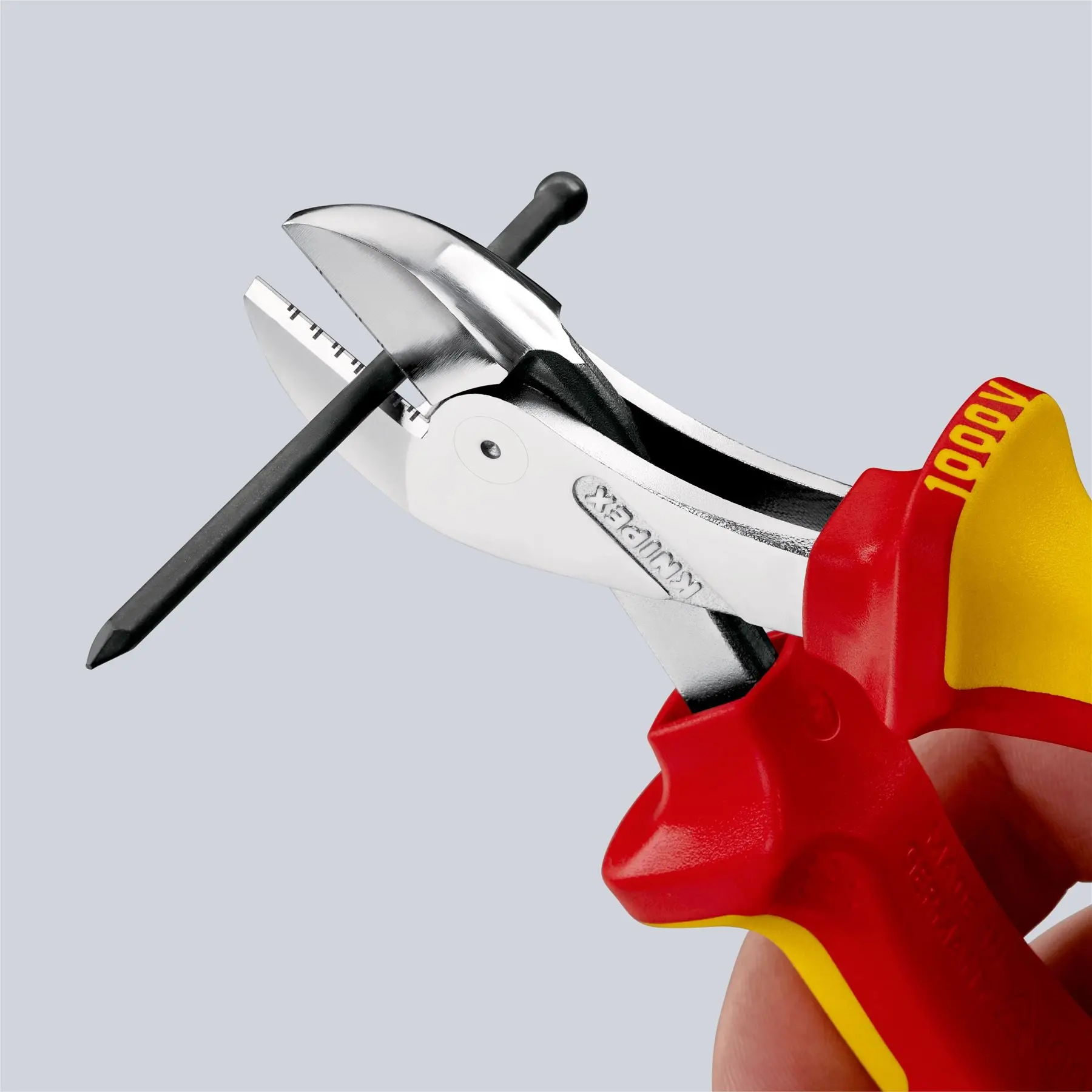 KNIPEX X-Cut Diagonal Cutting Pliers Side Cutters High Leverage 160mm VDE Multi Component Grips 73 06 160 SB - Image 8