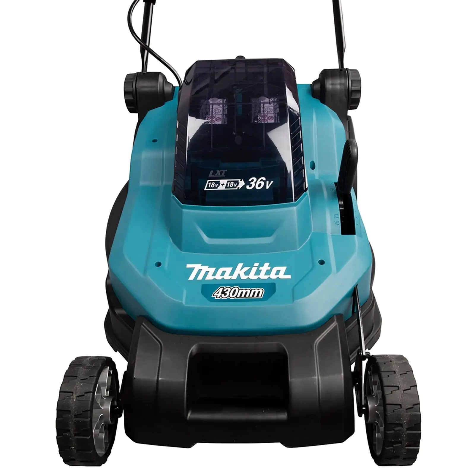 Makita 43cm Lawn Mower Kit Twin 18V LXT Li-ion Cordless Garden Grass Outdoor 2 x 6Ah Battery and Dual Rapid Charger DLM432PG2 - Image 7