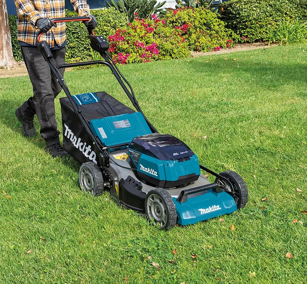 Makita 53cm Lawn Mower Kit Twin 18V LXT Li-ion Cordless Garden Grass Outdoor 2 x 6Ah Battery and Dual Rapid Charger DLM530PG2 - Image 4