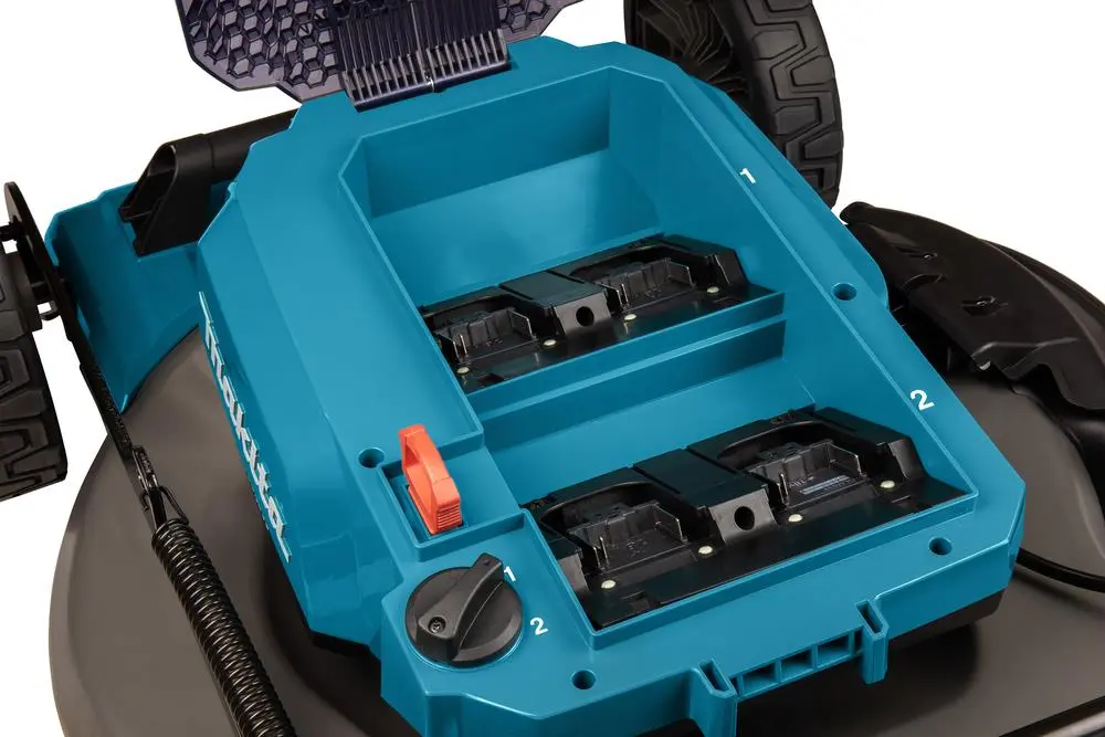 Makita 53cm Lawn Mower Kit Twin 18V LXT Li-ion Cordless Garden Grass Outdoor 4 x 5Ah Battery and Dual Rapid Charger DLM532PT4 - Image 2