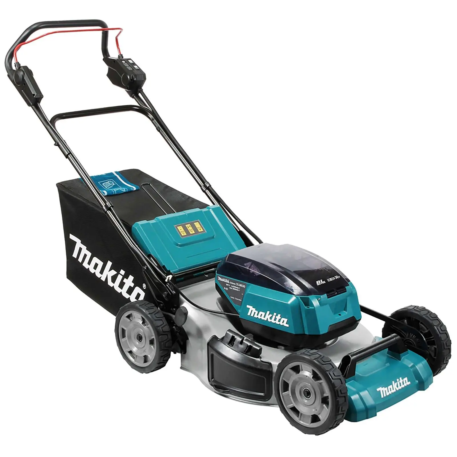 Makita 53cm Lawn Mower Twin 18V LXT Li-ion Cordless Garden Grass Outdoor Bare Unit Body Only DLM530Z - Image 8