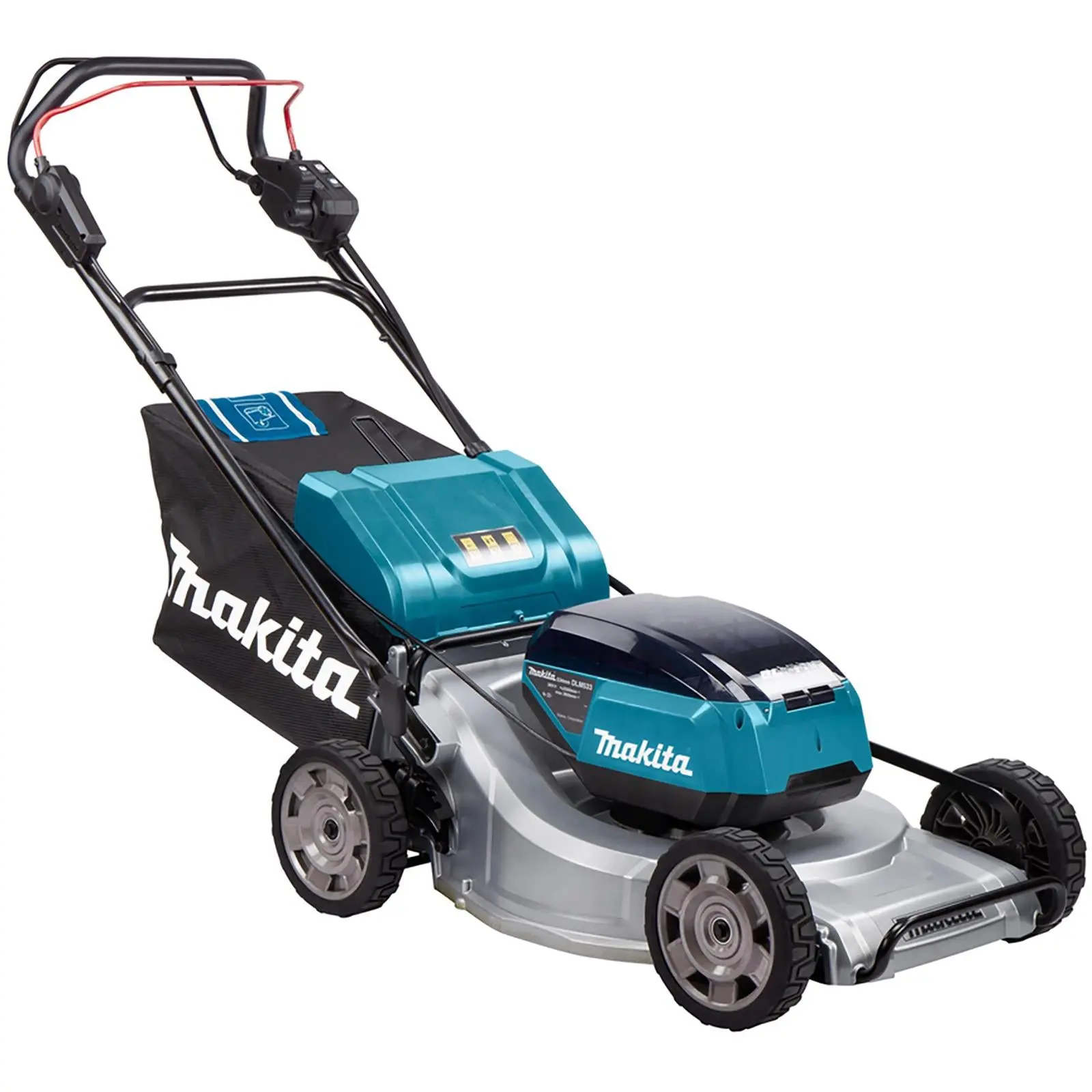 Makita 53cm Lawn Mower Twin 18V LXT Li-ion Cordless Garden Grass Outdoor Bare Unit Body Only DLM533Z - Image 9