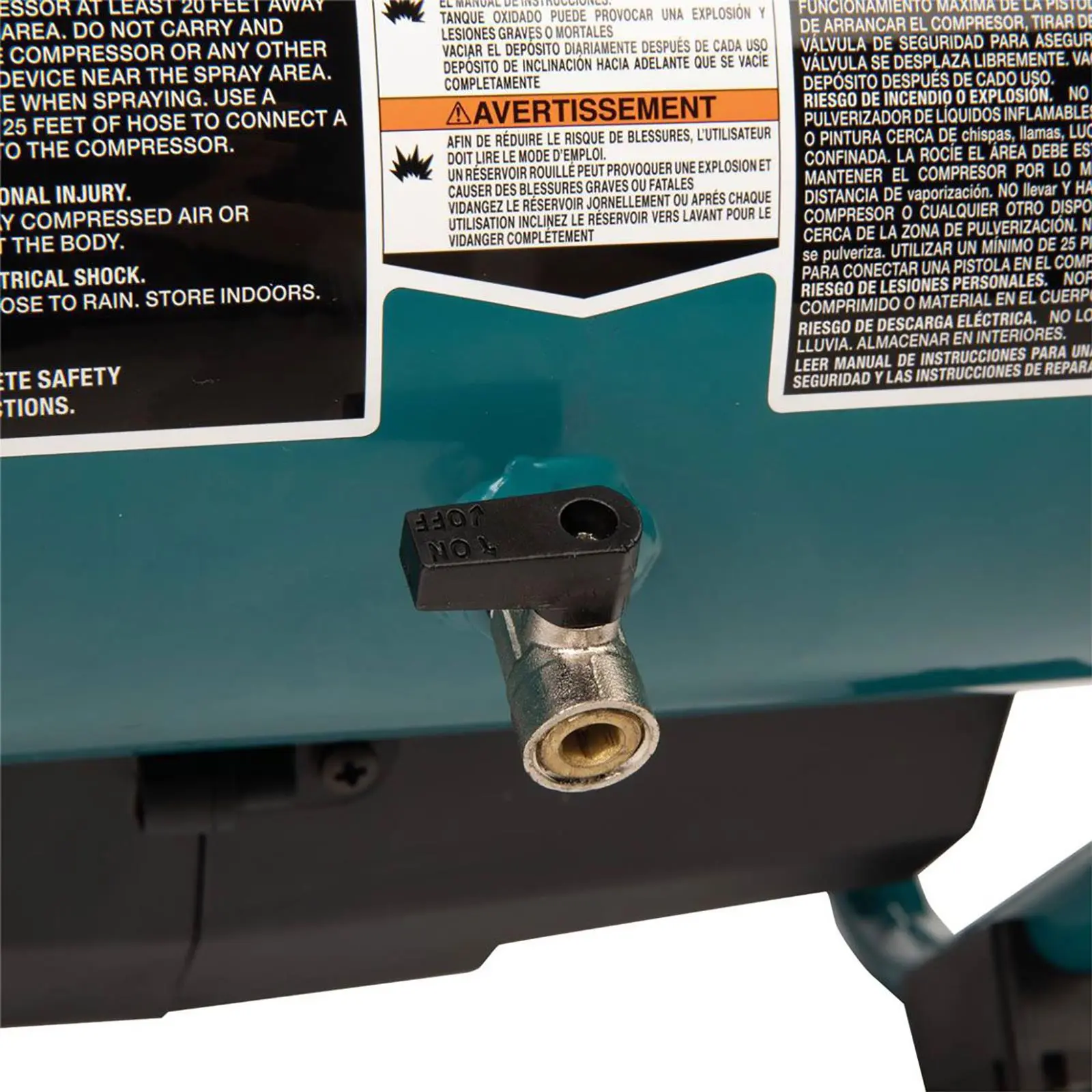 Makita Air Compressor XGT 40V Max Brushless Cordless 2 x 5Ah Batteries Rapid Charger AC001GT201 - Image 7