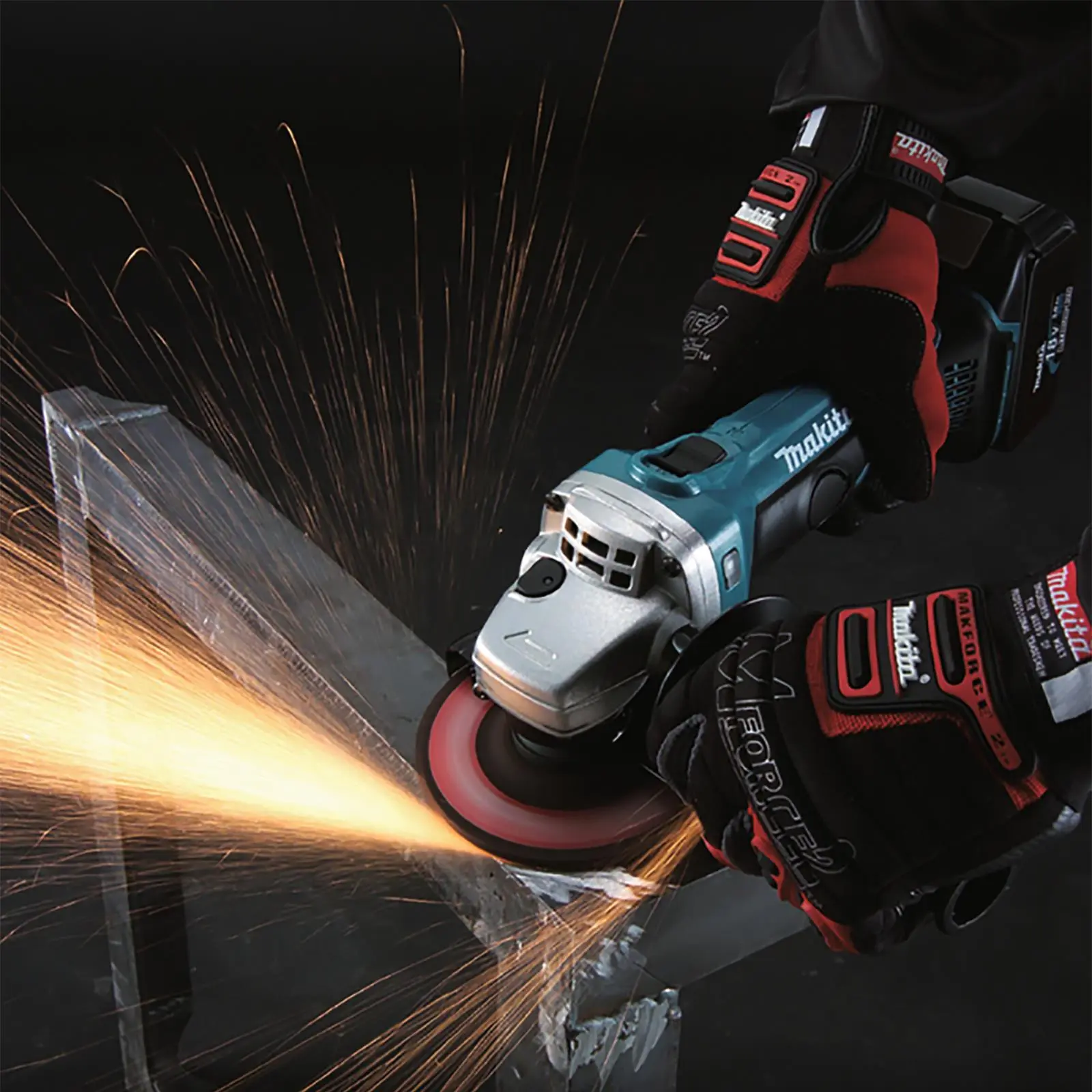 Makita Angle Grinder 115mm 18V Li-ion Slim Body Design Cordless DGA452Z Body Only - Image 3