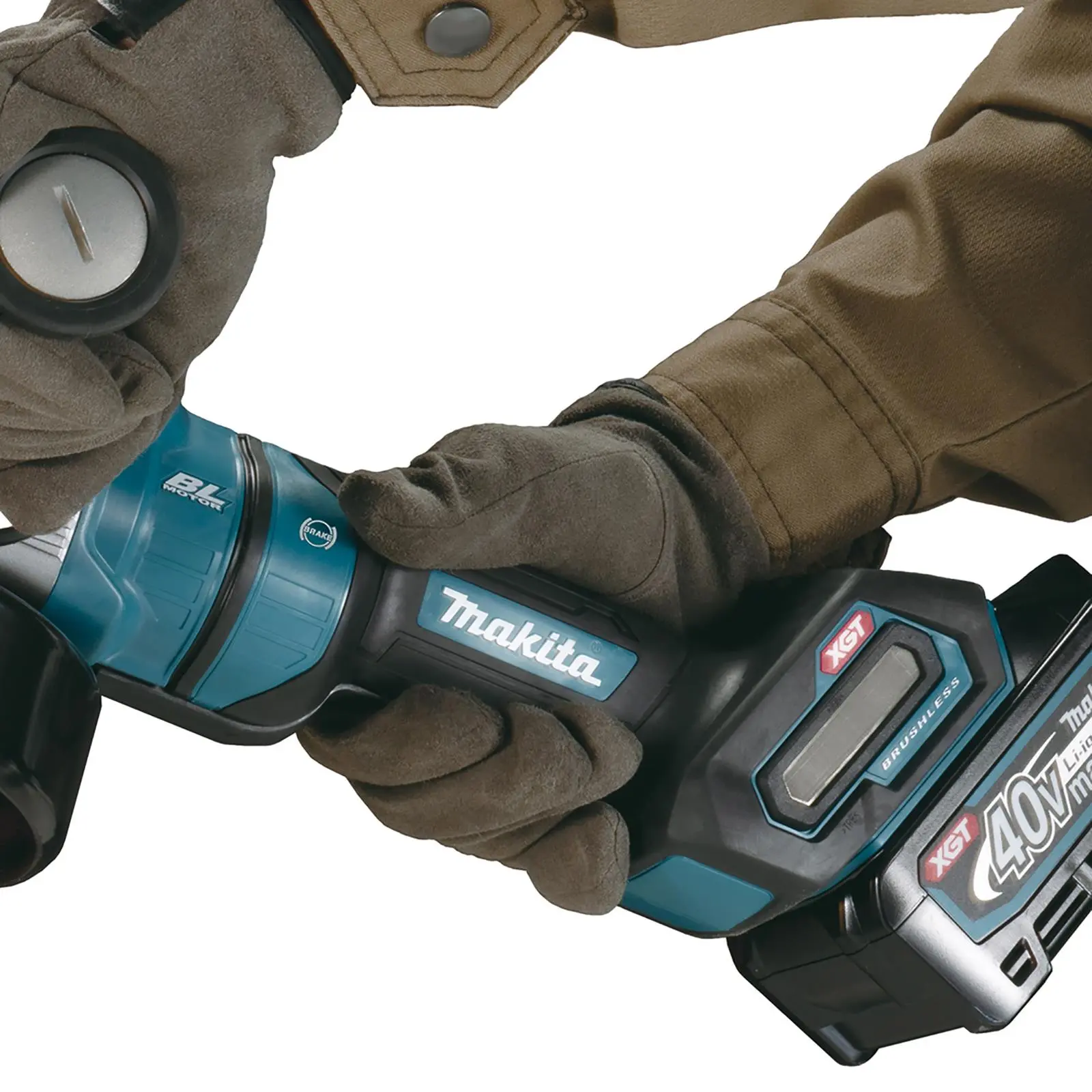 Makita Angle Grinder 115mm XGT 40V Max Li-ion Cordless in Makpac Case GA049GZ01 Body Only - Image 5
