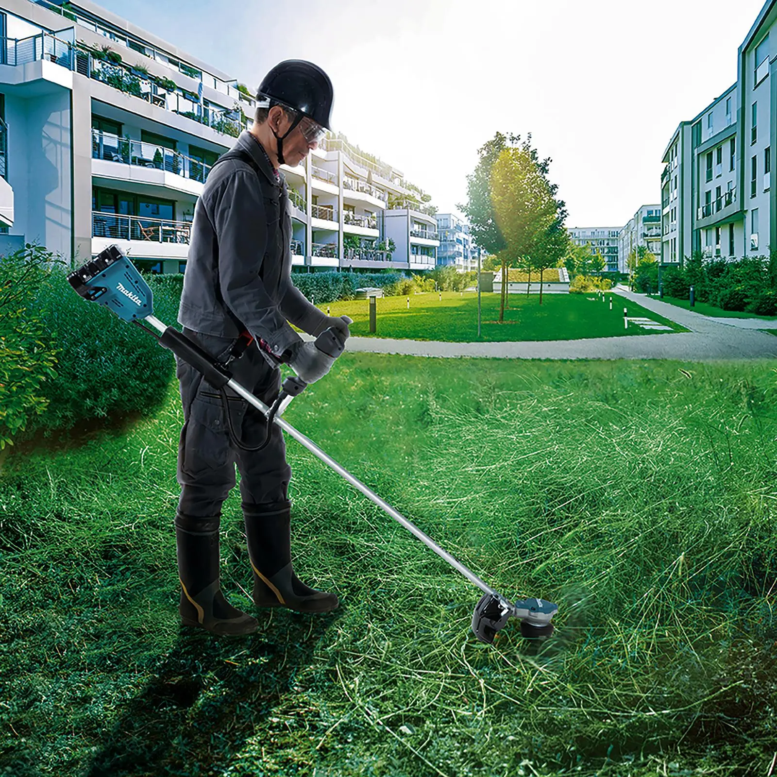 Makita Brush Cutter 2 x 18V LXT Brushless Cordless Garden Lawn Strimming Bare Unit Body Only DUR368AZ - Image 2