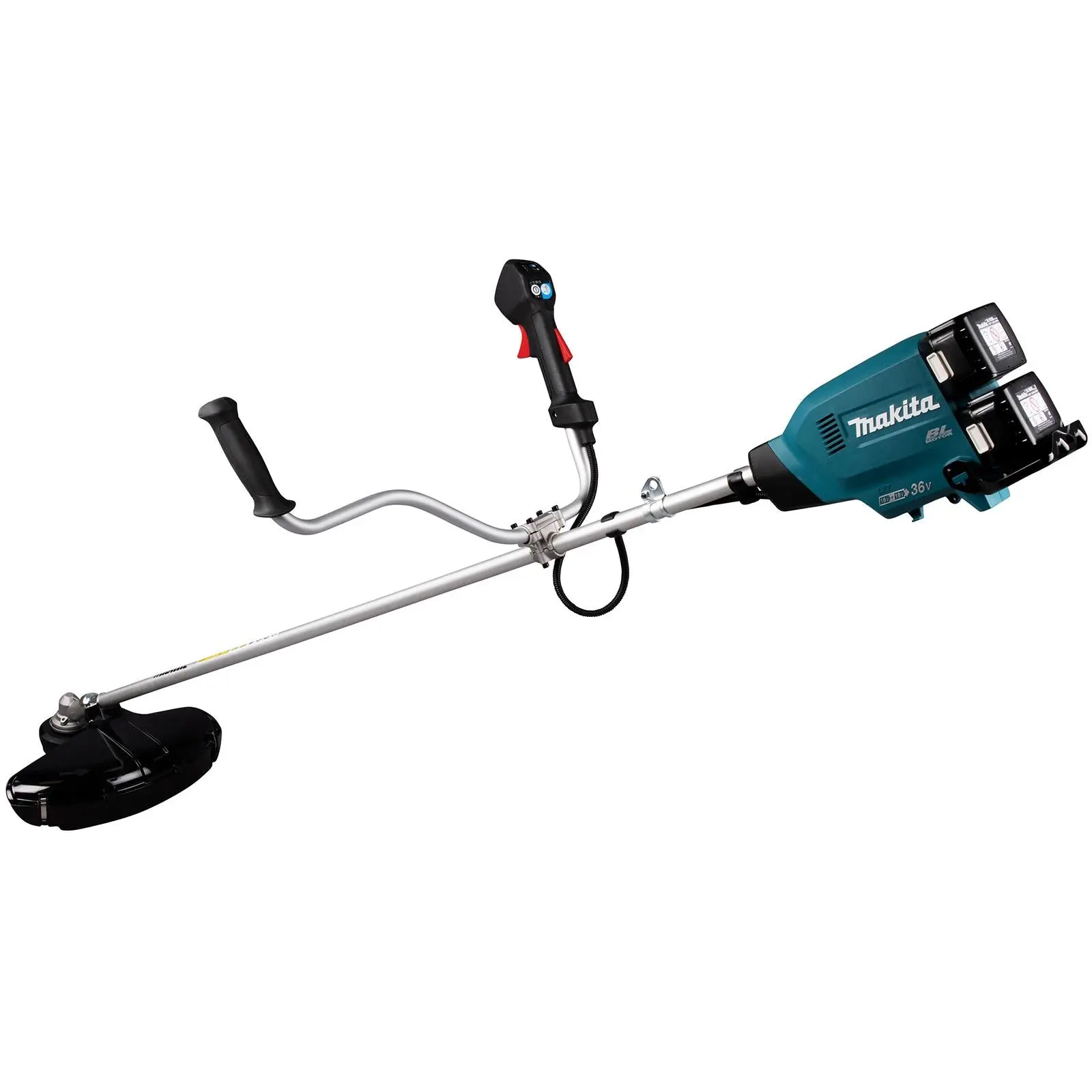 Makita Brush Cutter Kit 2 x 18V LXT Brushless Cordless Garden Lawn Strimming 2 x 5Ah Battery and Dual Rapid Charger DUR369APT2 - Image 4