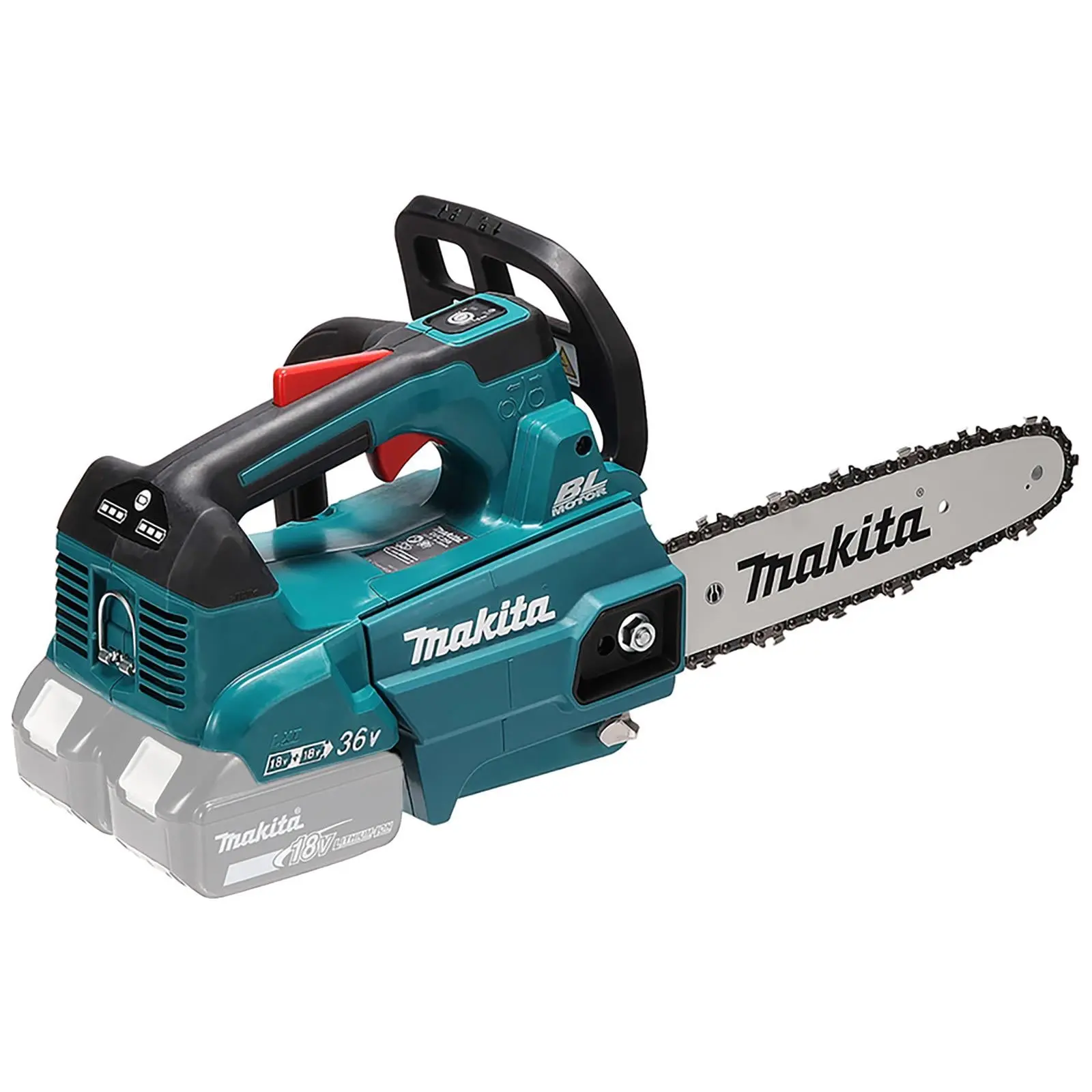 Makita Chainsaw 25cm 10" 18V x 2 LXT Brushless Cordless Top Handle Garden Tree Cutting Pruning Bare Unit Body Only DUC256CZ