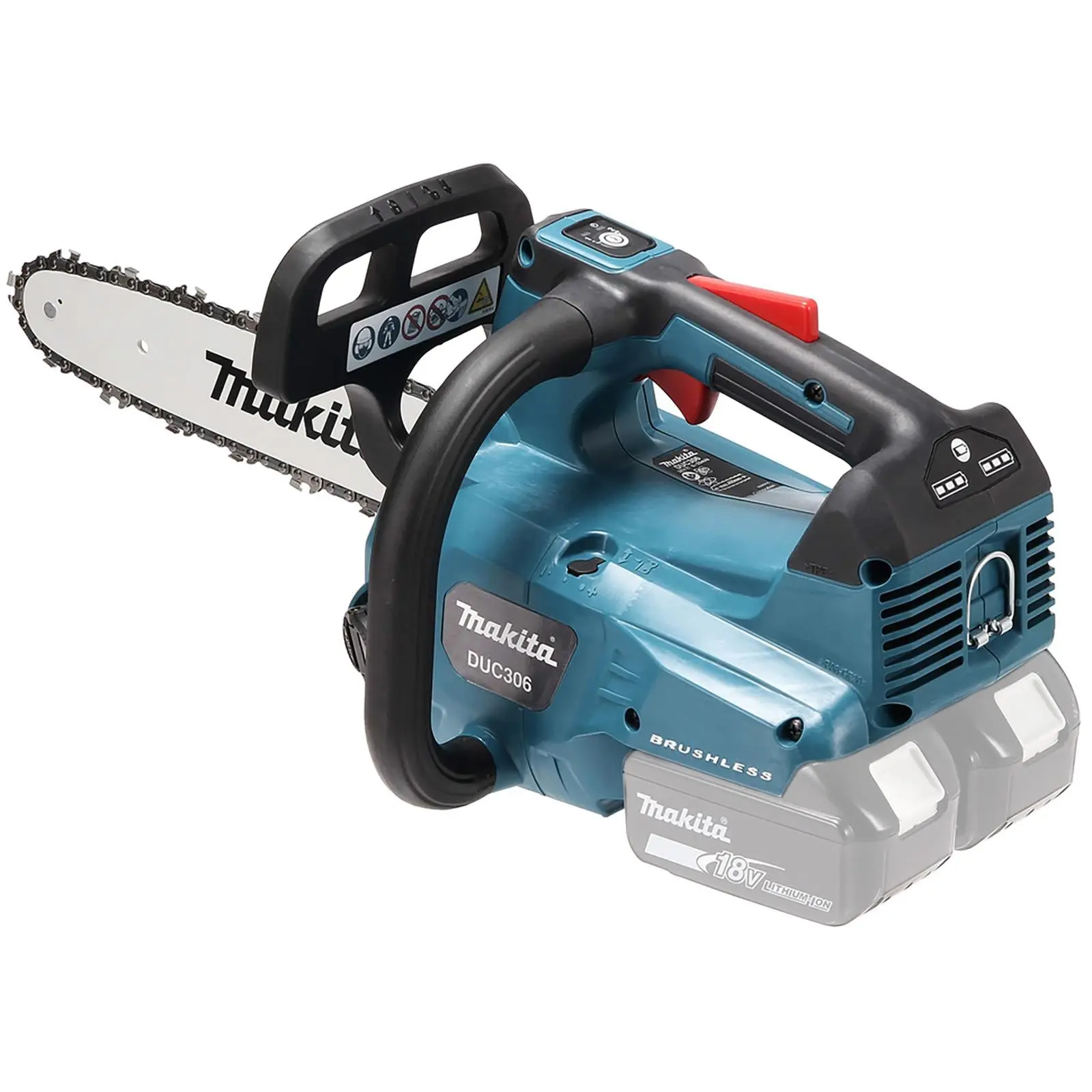 Makita Chainsaw 30cm 12" 18V x 2 LXT Brushless Cordless Top Handle Garden Tree Cutting Pruning Bare Unit Body Only DUC306PT2 - Image 6