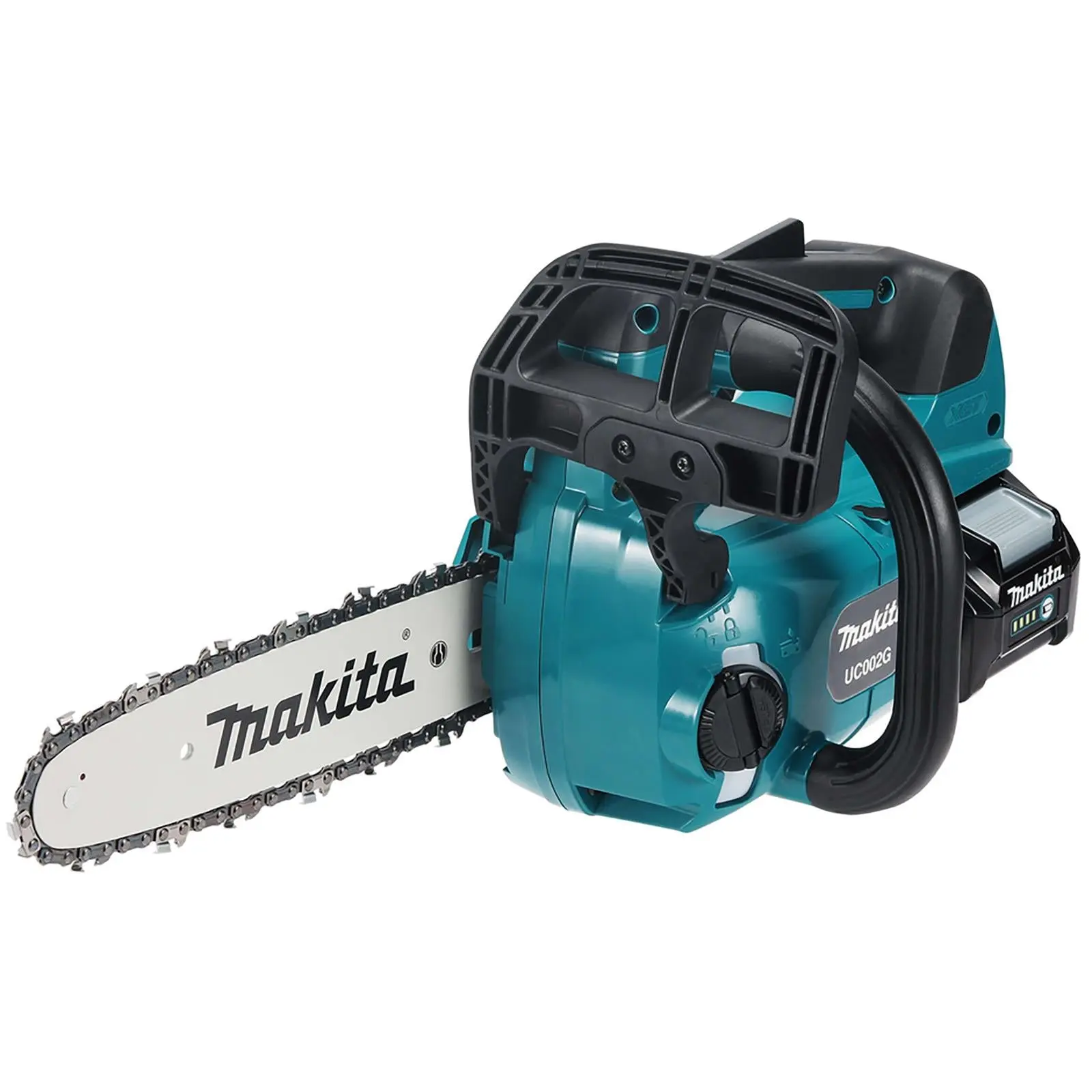 Makita Chainsaw Kit 25cm 10" 40V XGT Brushless Cordless Top Handle 2 x 2.5Ah Battery and Rapid Charger Garden Tree Cutting Pruning UC002GD202 - Image 4