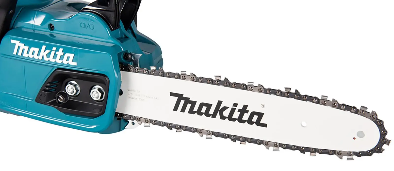 Makita Chainsaw Kit 30cm 12" 18V x 2 LXT Brushless Cordless 2 x 5Ah Battery and Dual Rapid Charger Garden Tree Cutting Pruning DUC305PT2 - Image 6