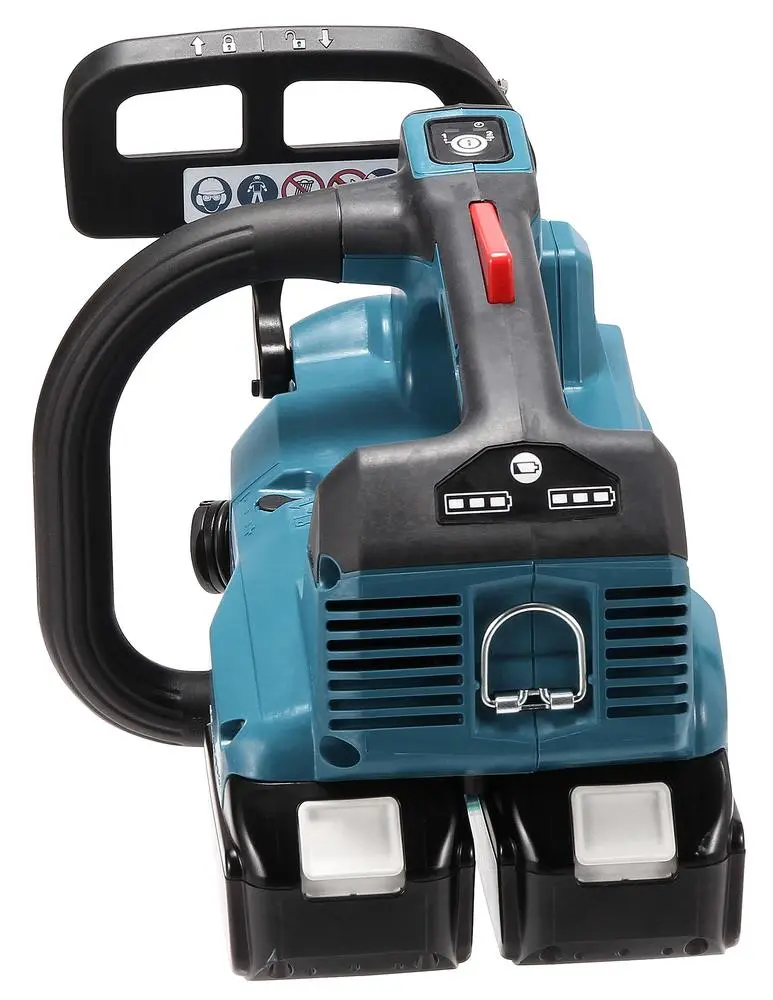 Makita Chainsaw Kit 30cm 12" 18V x 2 LXT Brushless Cordless 2 x 5Ah Battery and Dual Rapid Charger Top Handle Garden Tree Cutting Pruning DUC306PT2 - Image 7