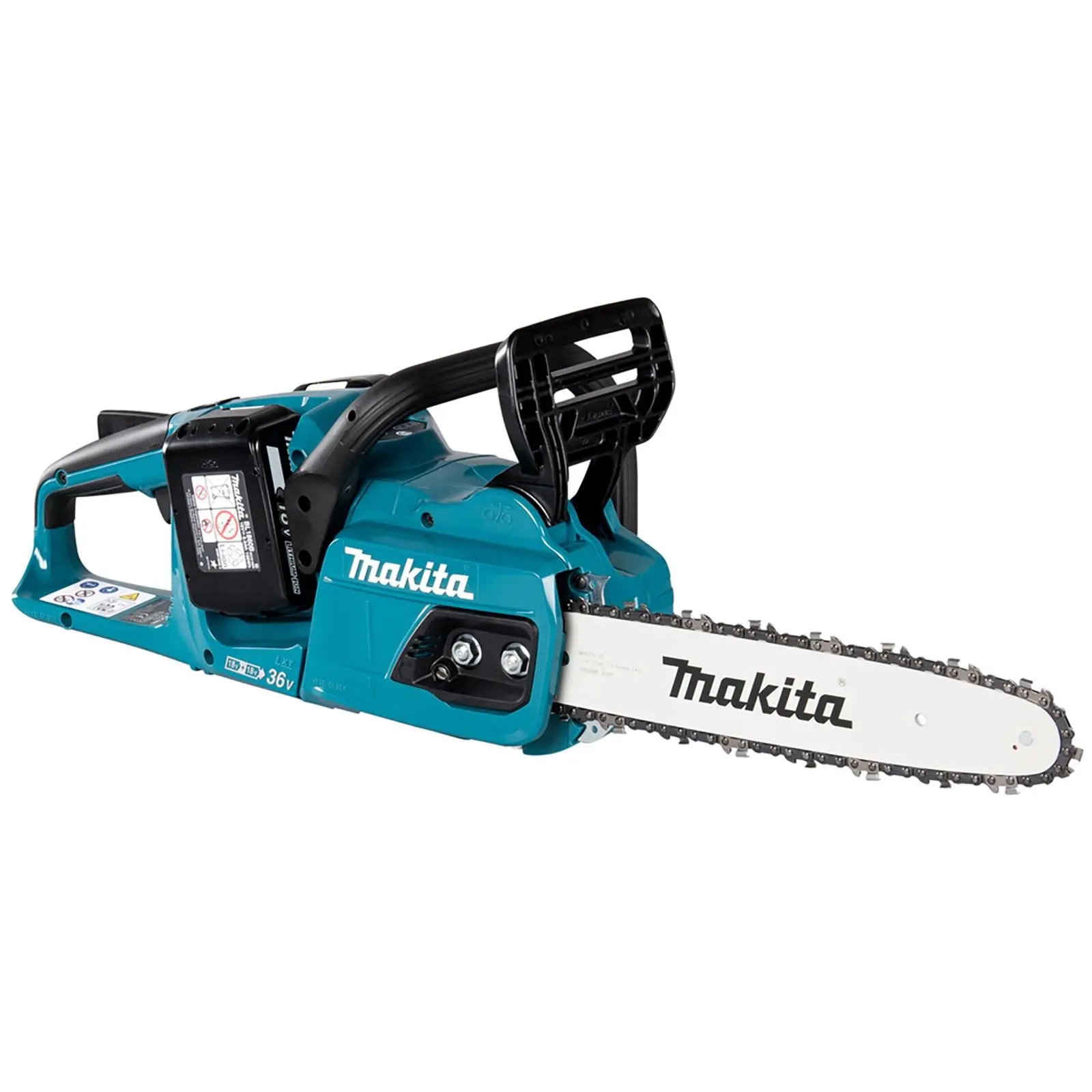 Makita Chainsaw Kit 30cm 12" 18V x 2 LXT Brushless Cordless 2 x 6Ah Battery and Dual Rapid Charger Garden Tree Cutting Pruning DUC305PG2 - Image 4