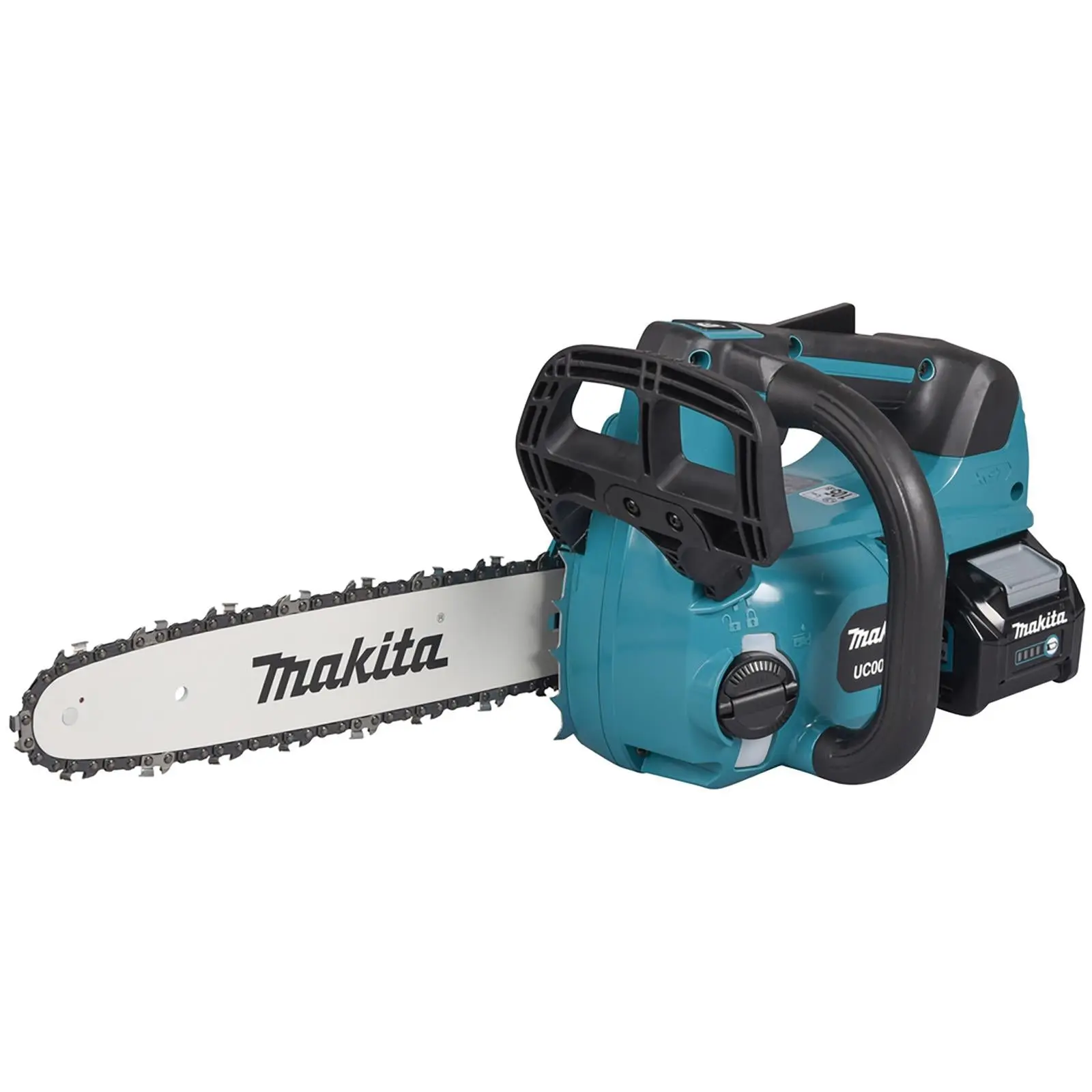 Makita Chainsaw Kit 30cm 12" 40V XGT Brushless Cordless Top Handle 2 x 2.5Ah Battery and Rapid Charger Garden Tree Cutting Pruning UC003GD202 - Image 7