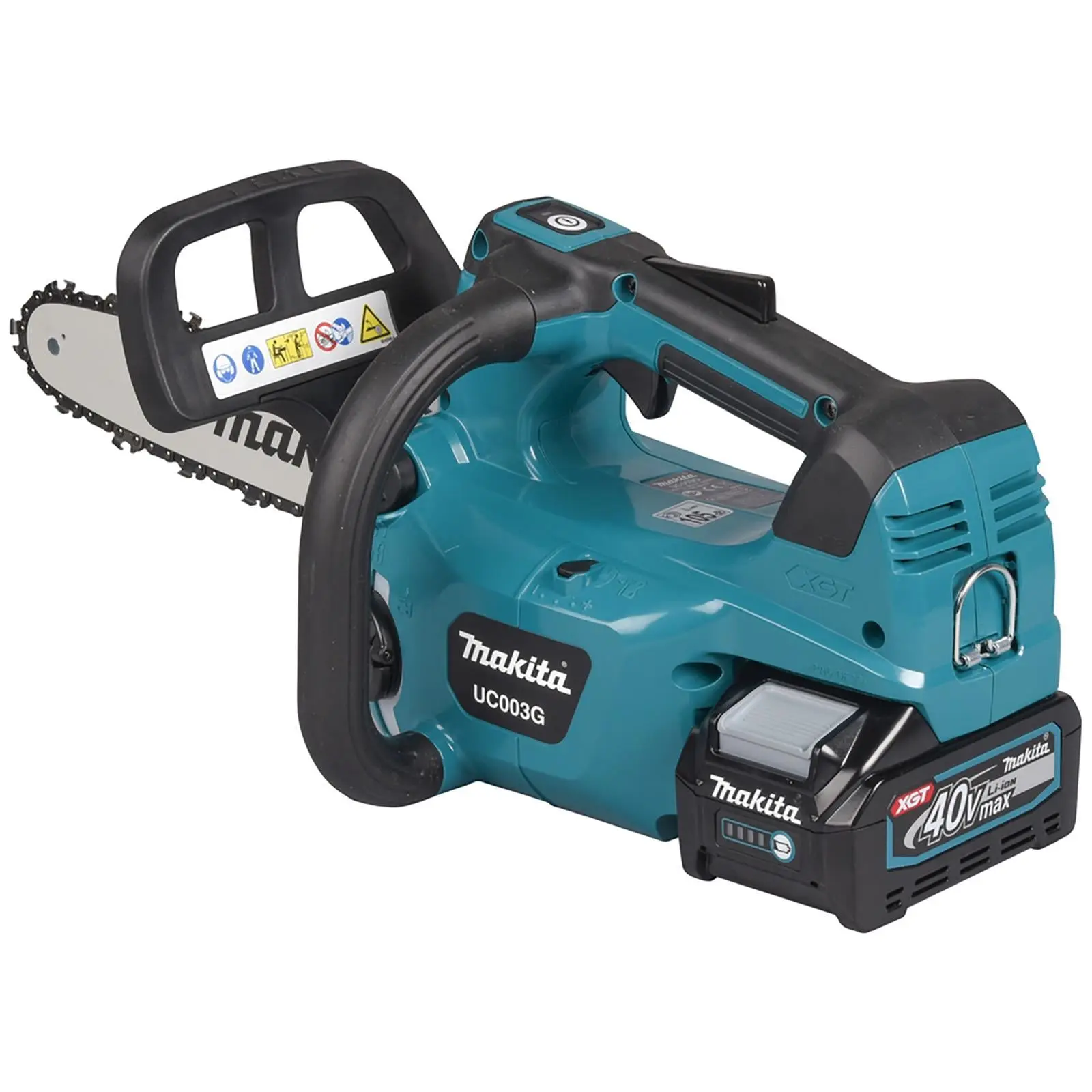 Makita Chainsaw Kit 30cm 12" 40V XGT Brushless Cordless Top Handle 2 x 2.5Ah Battery and Rapid Charger Garden Tree Cutting Pruning UC003GD202 - Image 8