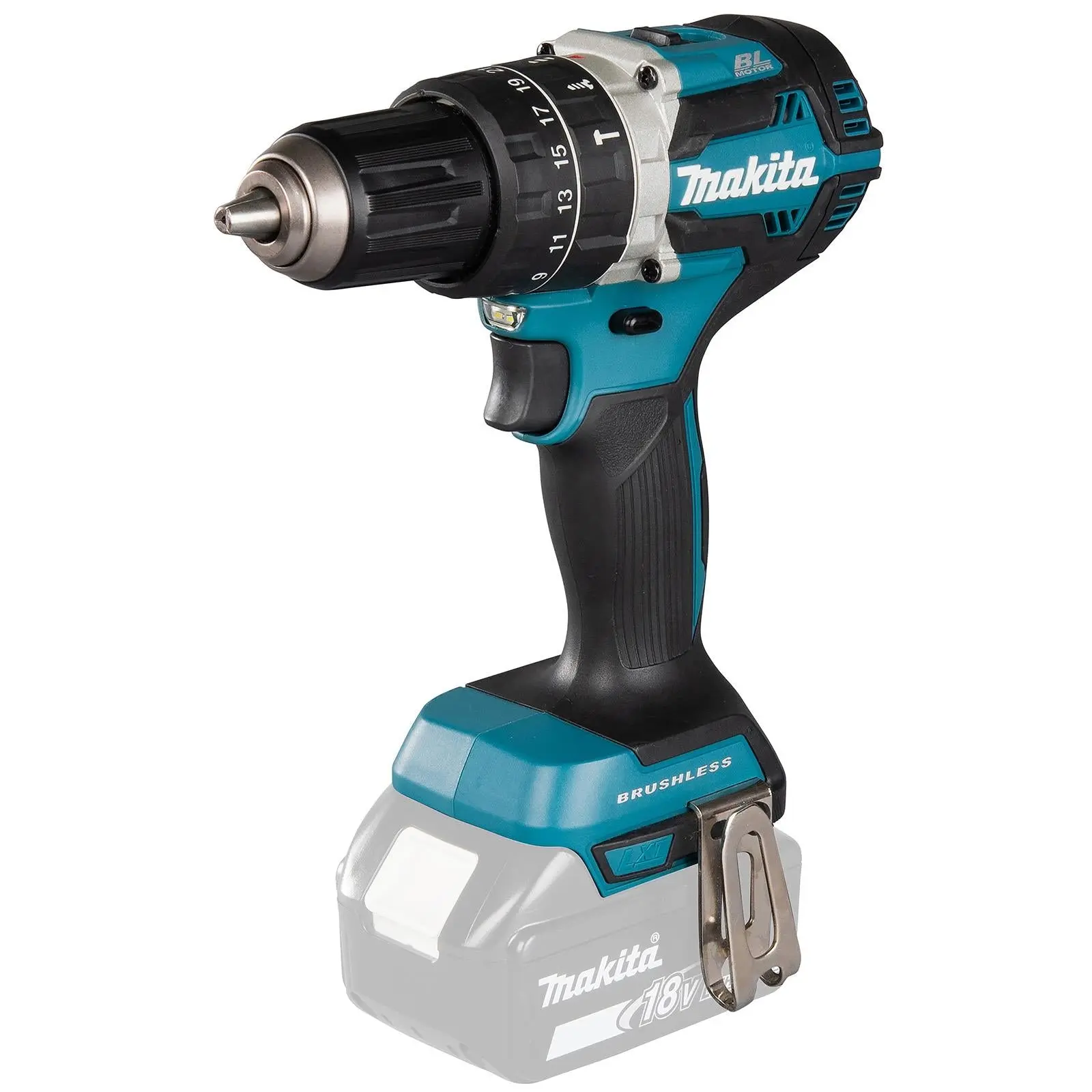 Makita Combi Drill Kit 18V LXT DHP484 with 5Ah Battery Charger 101pc Tool Set Cordless Brushless DHP484STX5 - Image 2