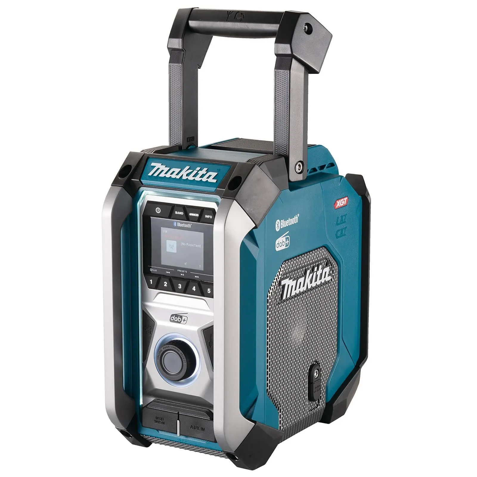 Makita DAB Radio Job Site Work Cordless 12-40V CXT LXT XGT Bluetooth USB AUX MR007GZ Body Only - Image 2