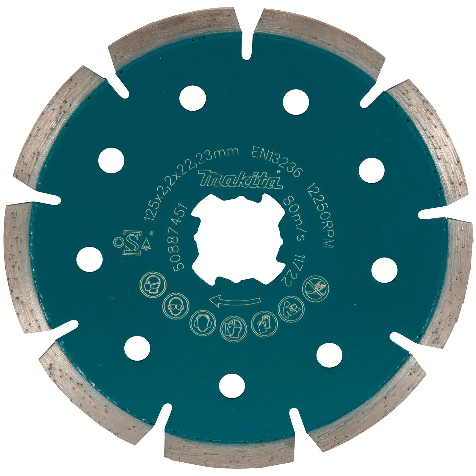 Makita Diamond Cutting Disc Wheel 125mm X-LOCK for Concrete Granite Marble E-02076 - Image 2