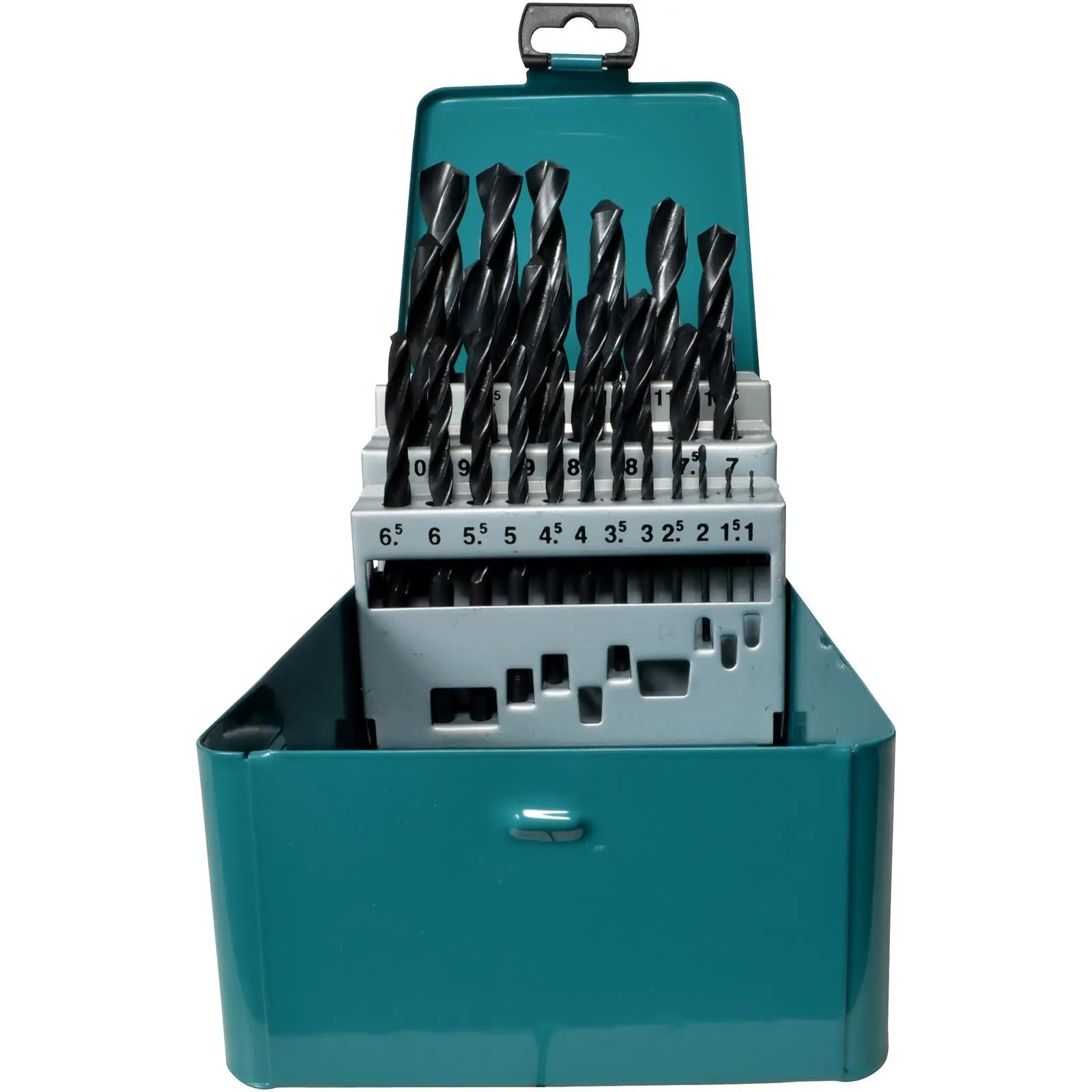 Makita Drill Bit Set HSS-R 25 Piece Roll Forged in Metal Case 1-13mm D-54097 - Image 3
