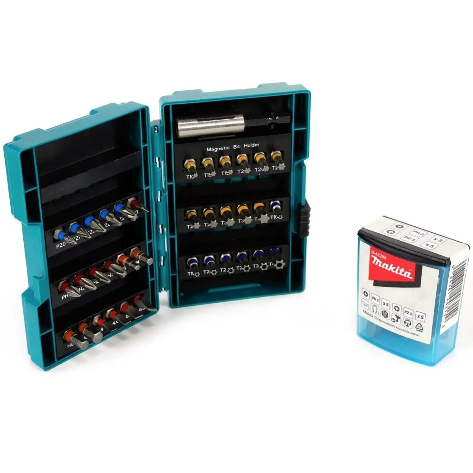 Makita Drill Screwdriver Bit Set Makpac Case Tool Box HSS Wood Phillips Pozi Slotted Torx 66pc - Image 4