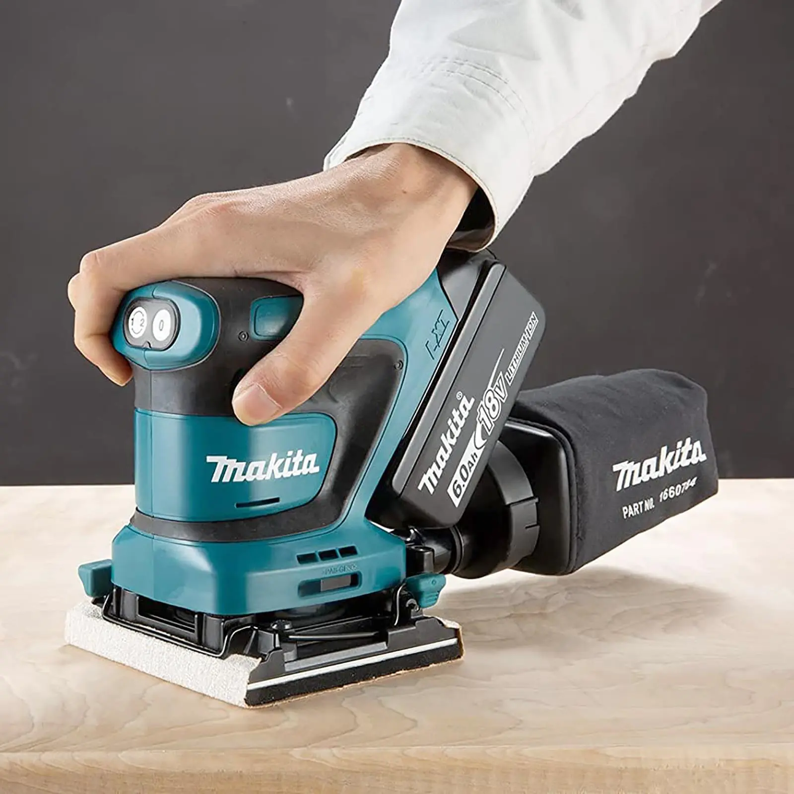 Makita Finishing Sander 18V LXT Li-ion Cordless Body Only DBO480Z - Image 7