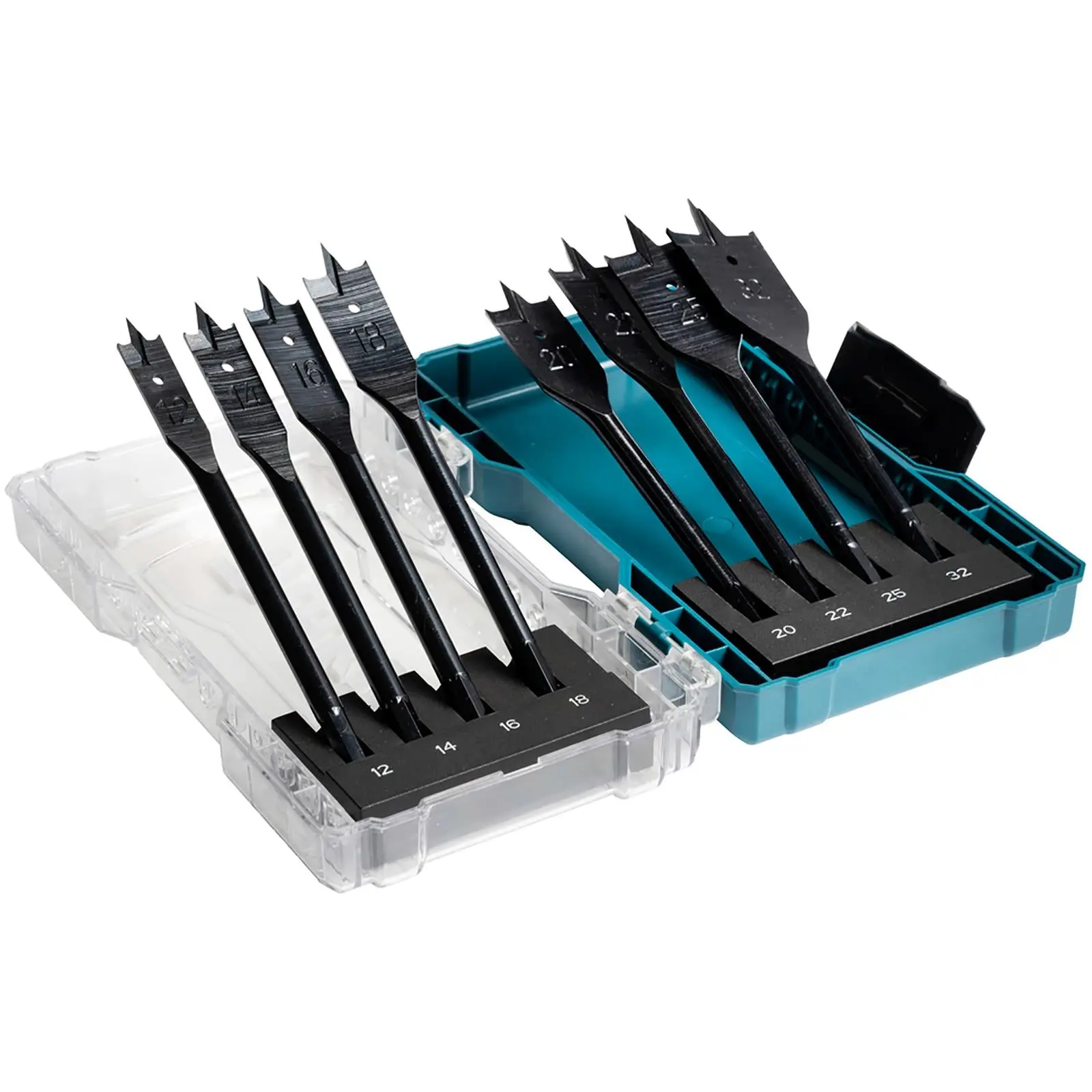 Makita Flat Wood Drill Bit Set 1/4" Hex Shank 12-32mm - Image 2