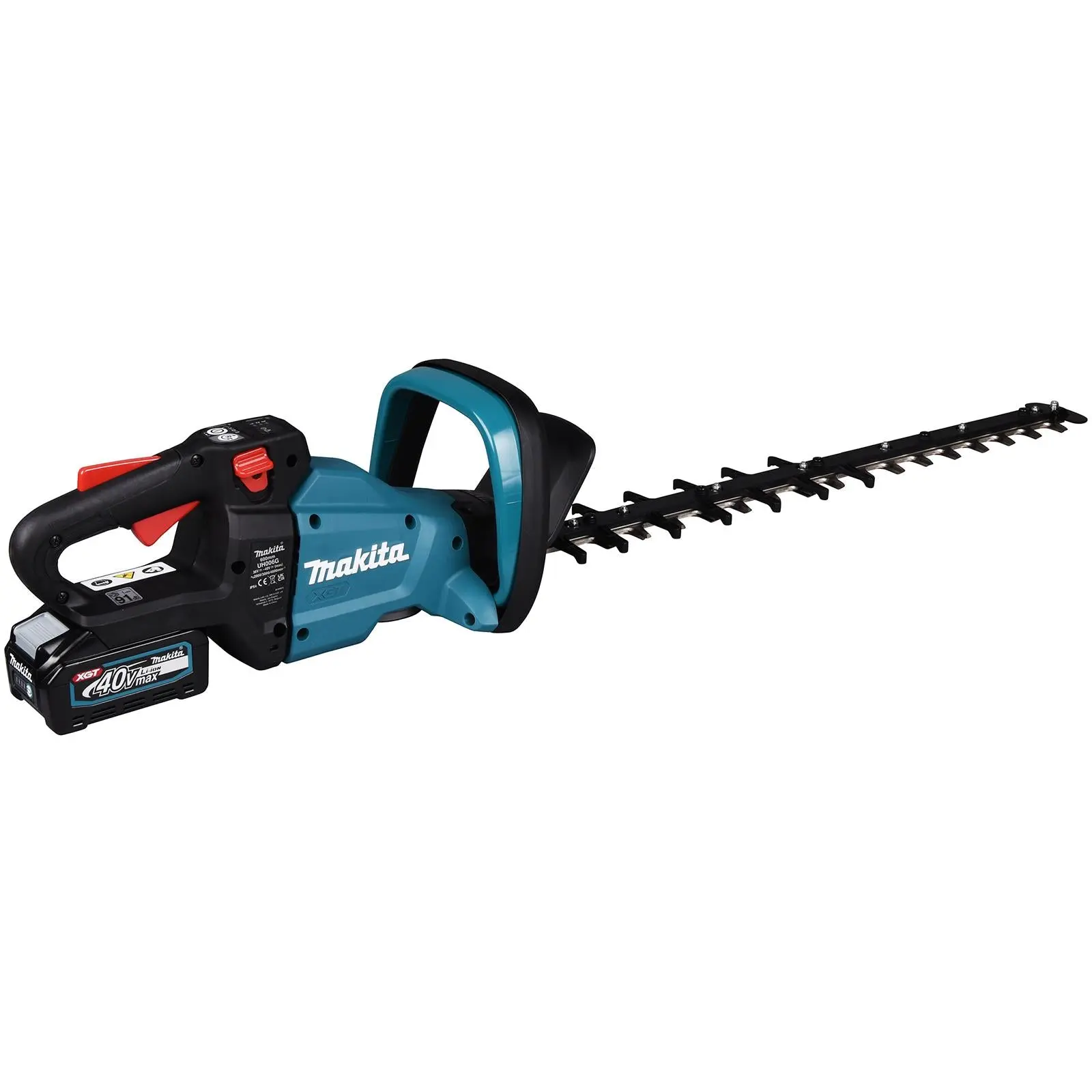 Makita Hedge Trimmer Kit 60cm 40V XGT Li-ion Brushless Cordless 2 x 2.5Ah Battery and Rapid Charger Garden Bush Cutter Cutting UH006GD201 - Image 7