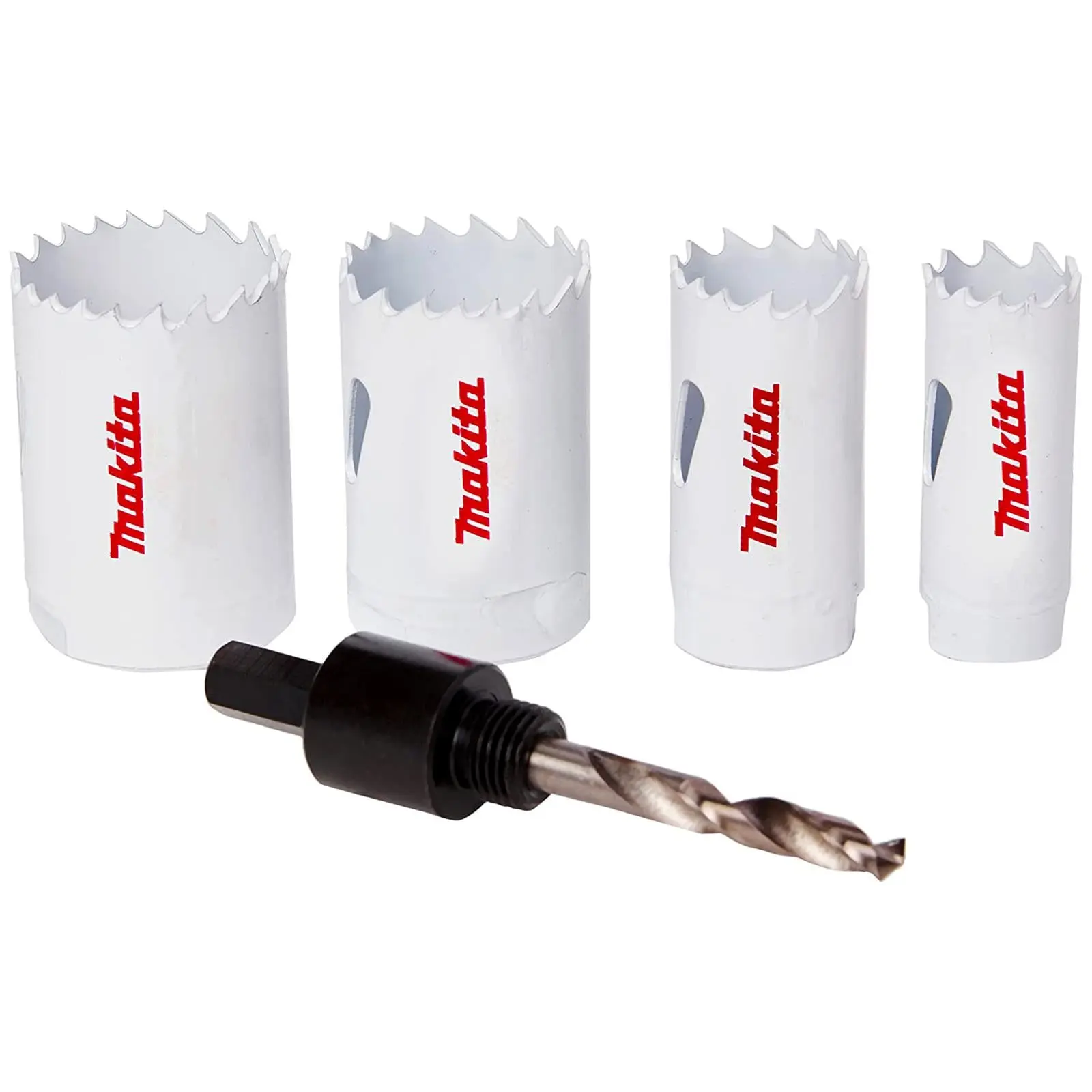 Makita Holsesaw Kit Small Bi-Metal 5 Pieces 20-35mm and Arbor in Case D-34855 - Image 4