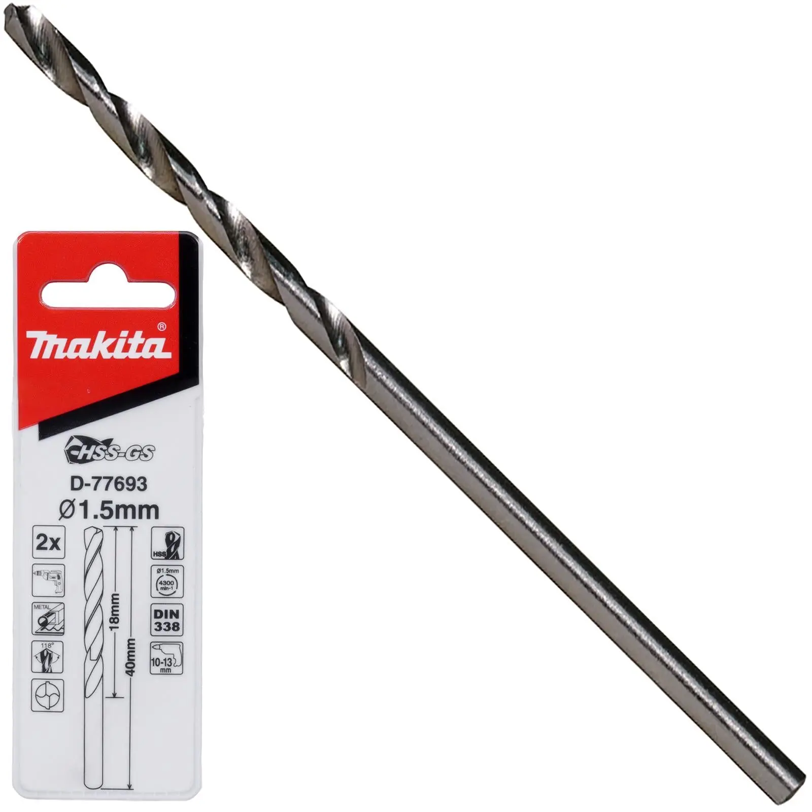 Makita HSS-GS Metal Drill Bit 135° Split Point 1.0-16.0mm Choose Size - Image 24
