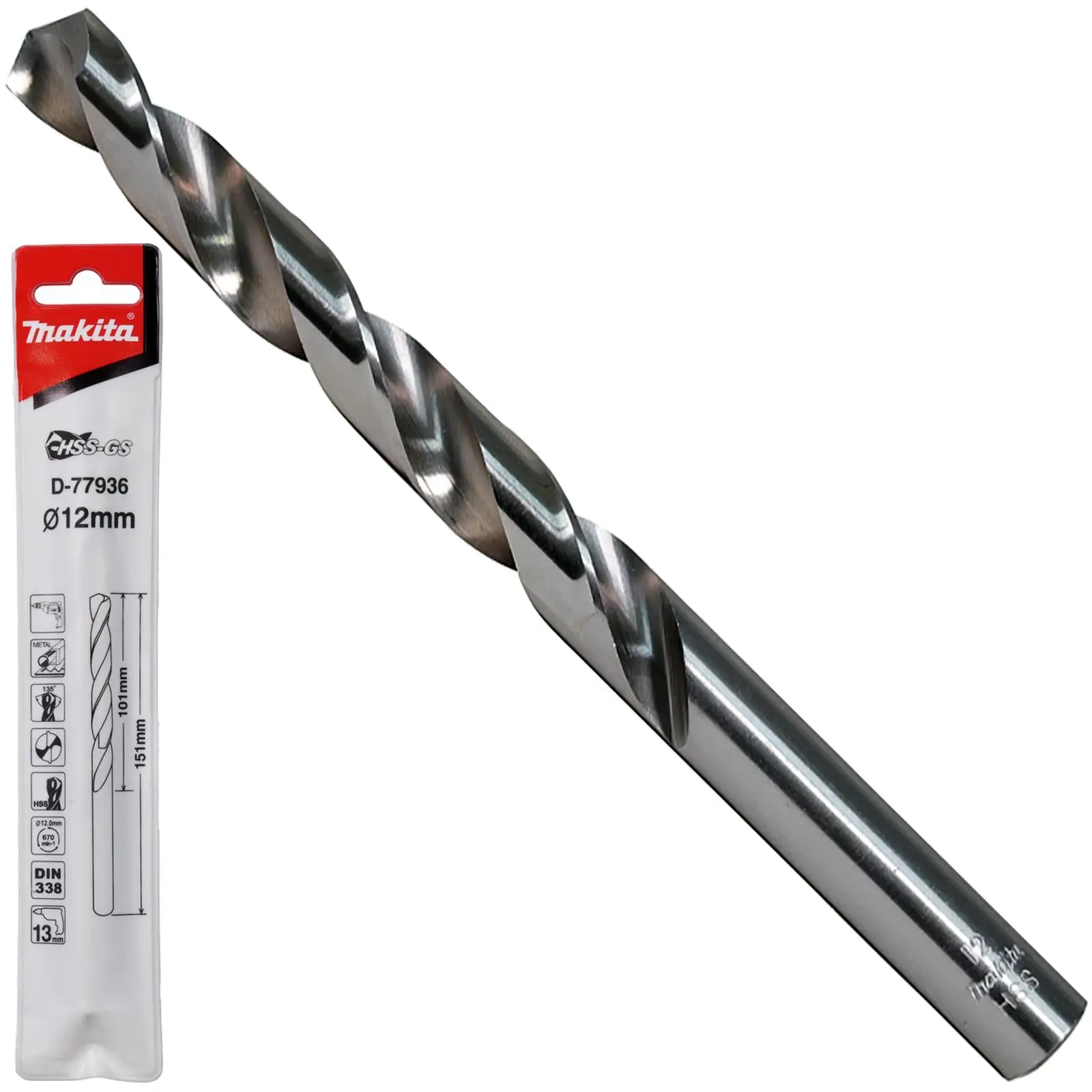 Makita HSS-GS Metal Drill Bit 135° Split Point 1.0-16.0mm Choose Size - Image 25