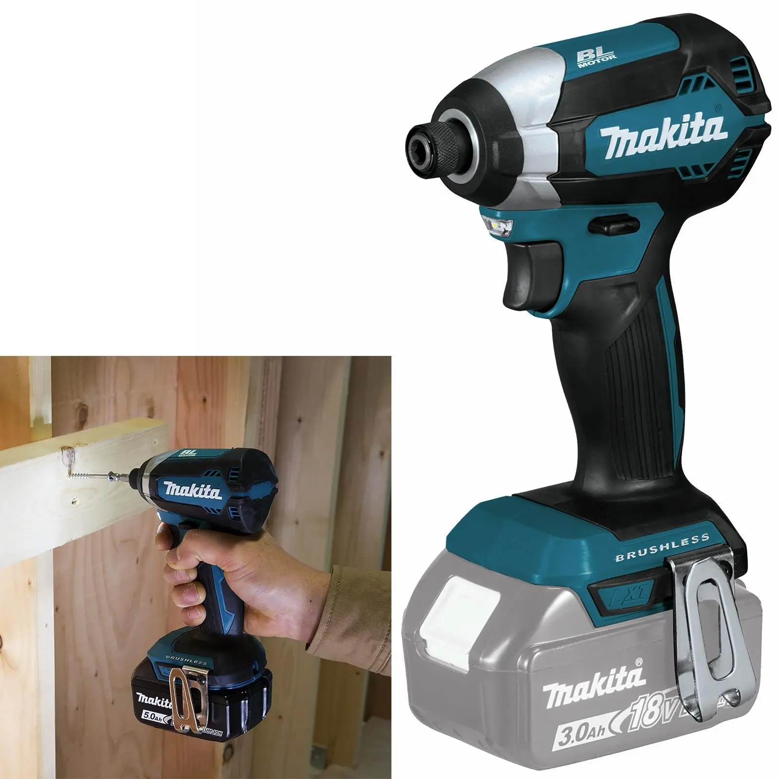 Makita Impact Driver 1/4" Hex 18V LXT Brushless Cordless 170Nm DTD153Z Body Only