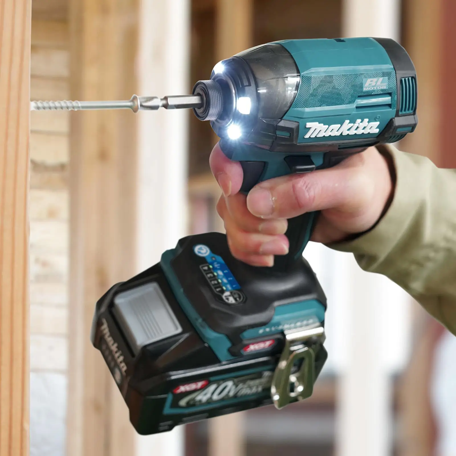 Makita Impact Driver XGT 40V Max Li-ion Brushless Cordless in Makpac Case TD002GZ04 Body Only - Image 2