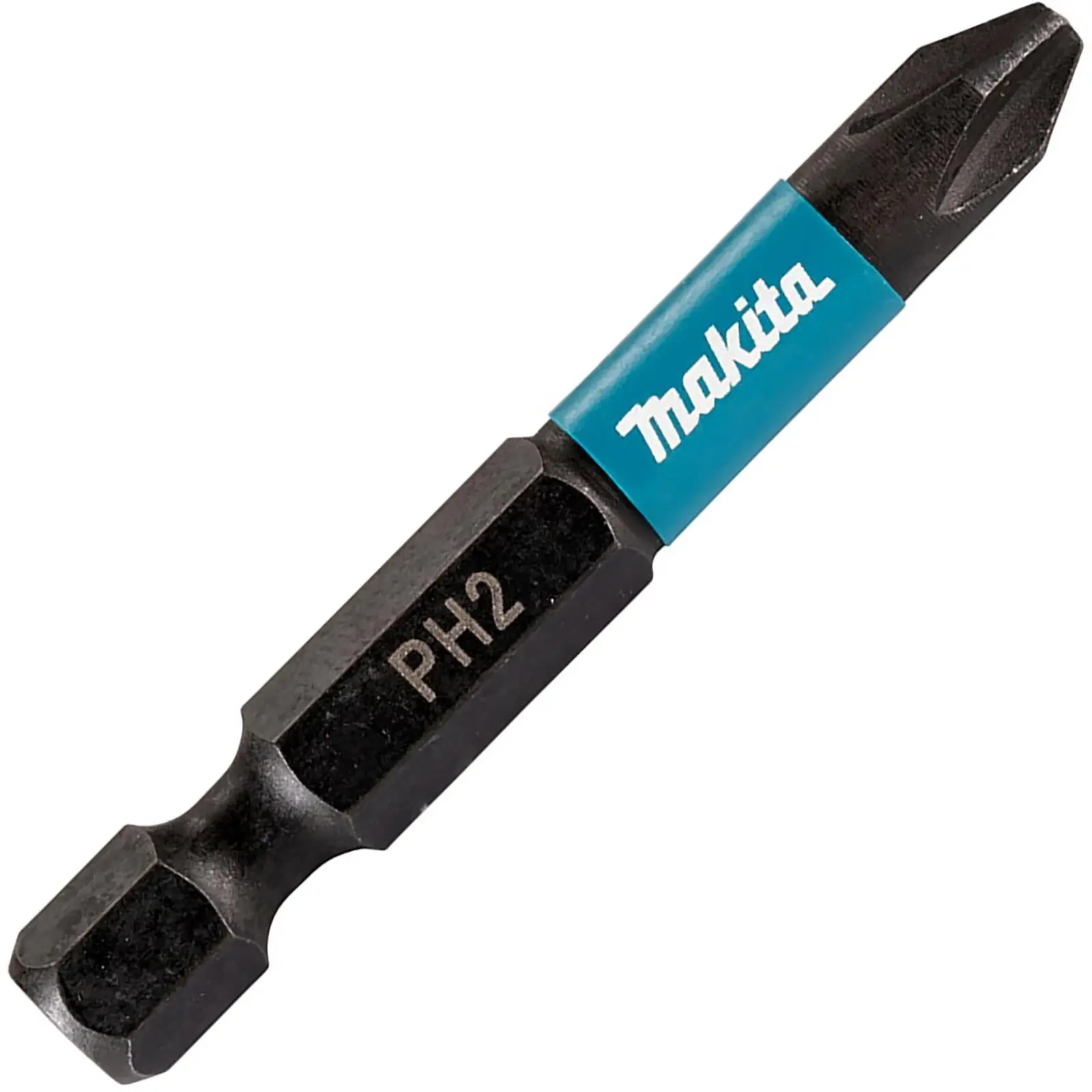 Makita Impact Screwdriver Bits Black Phillips PH2 x 50mm 10 Piece Set Tic Tac Box E-12407 - Image 3