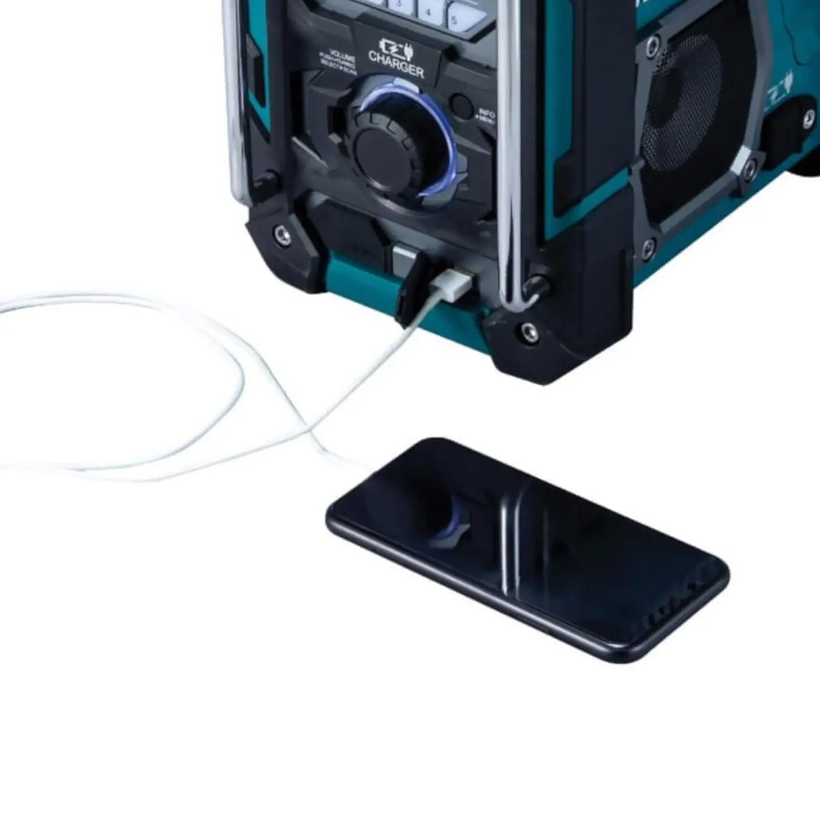 Makita Job Site Radio Speaker Stero Cordless Bluetooth DAB Charger 18V CXT LXT Li-ion DMR301 - Image 4
