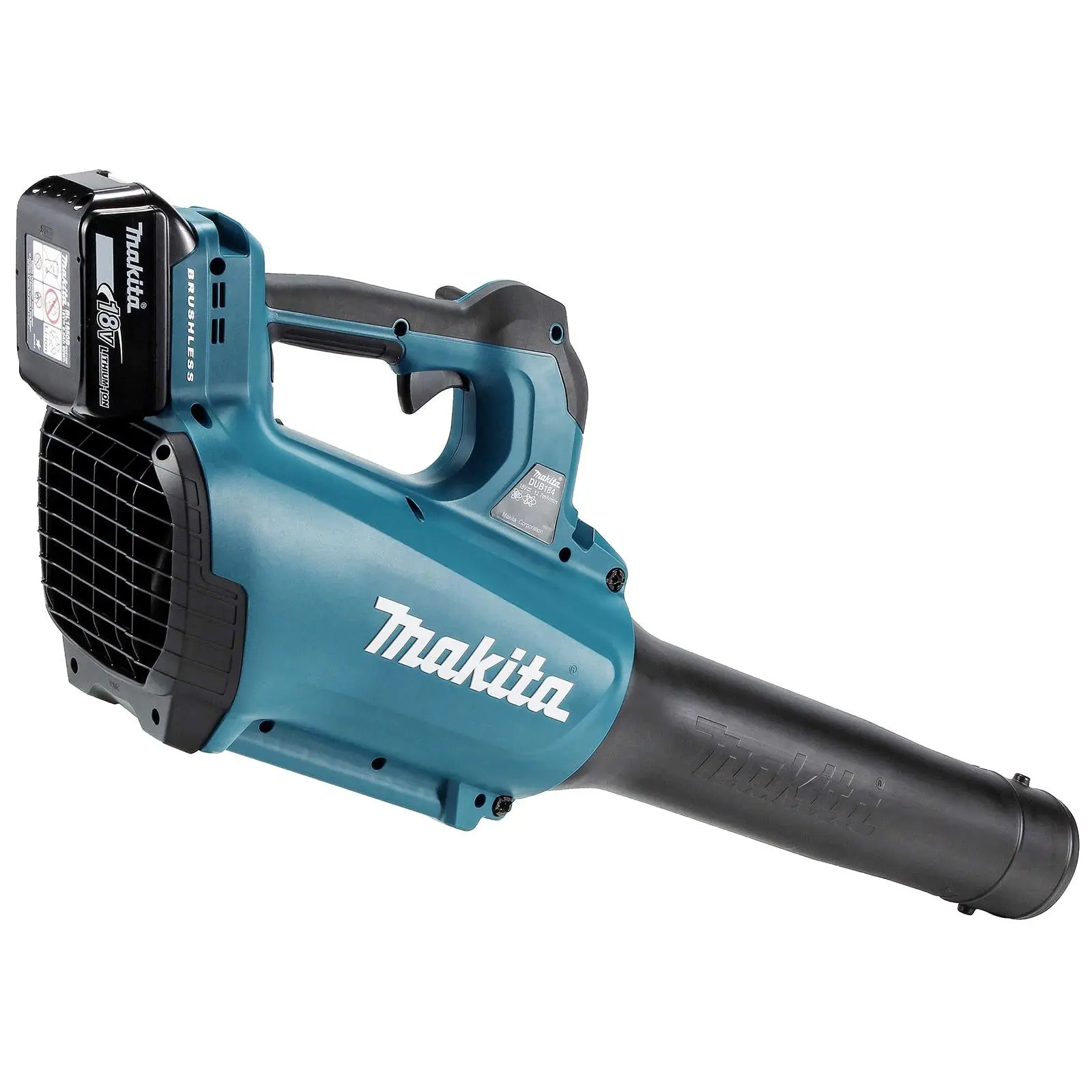 Makita Leaf Blower Kit 18V LXT 5Ah Battery and Charger Brushless Cordless 10.9N Garden Grass Clippings Construction DUB184RT - Image 8