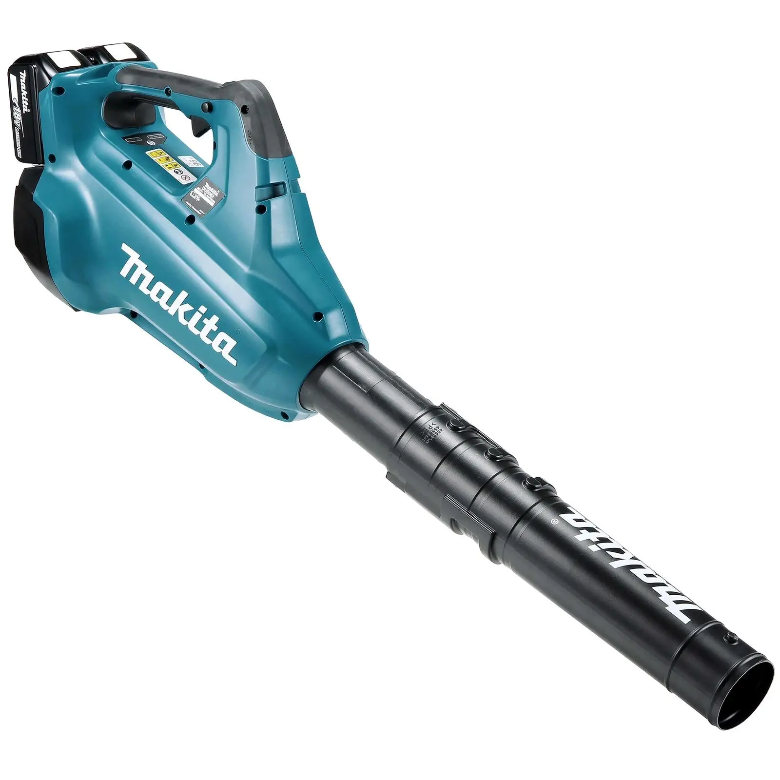 Makita Leaf Blower Kit 18V x 2 LXT Brushless Cordless 2 x 6Ah Battery and Dual Rapid Charger 14.4N Garden Grass Clippings Construction DUB362PG2 - Image 8