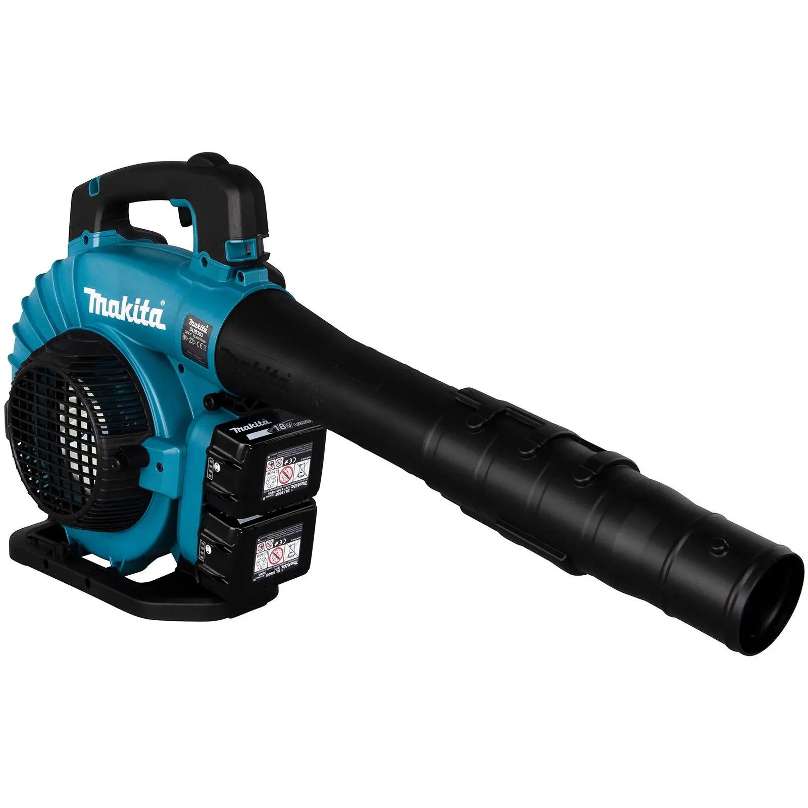 Makita Leaf Blower Vacuum Kit 18V x 2 LXT Brushless Cordless 2 x 5Ah Battery and Dual Rapid Charger 14.4N Garden Grass Clippings Construction DUB363PT2V - Image 6
