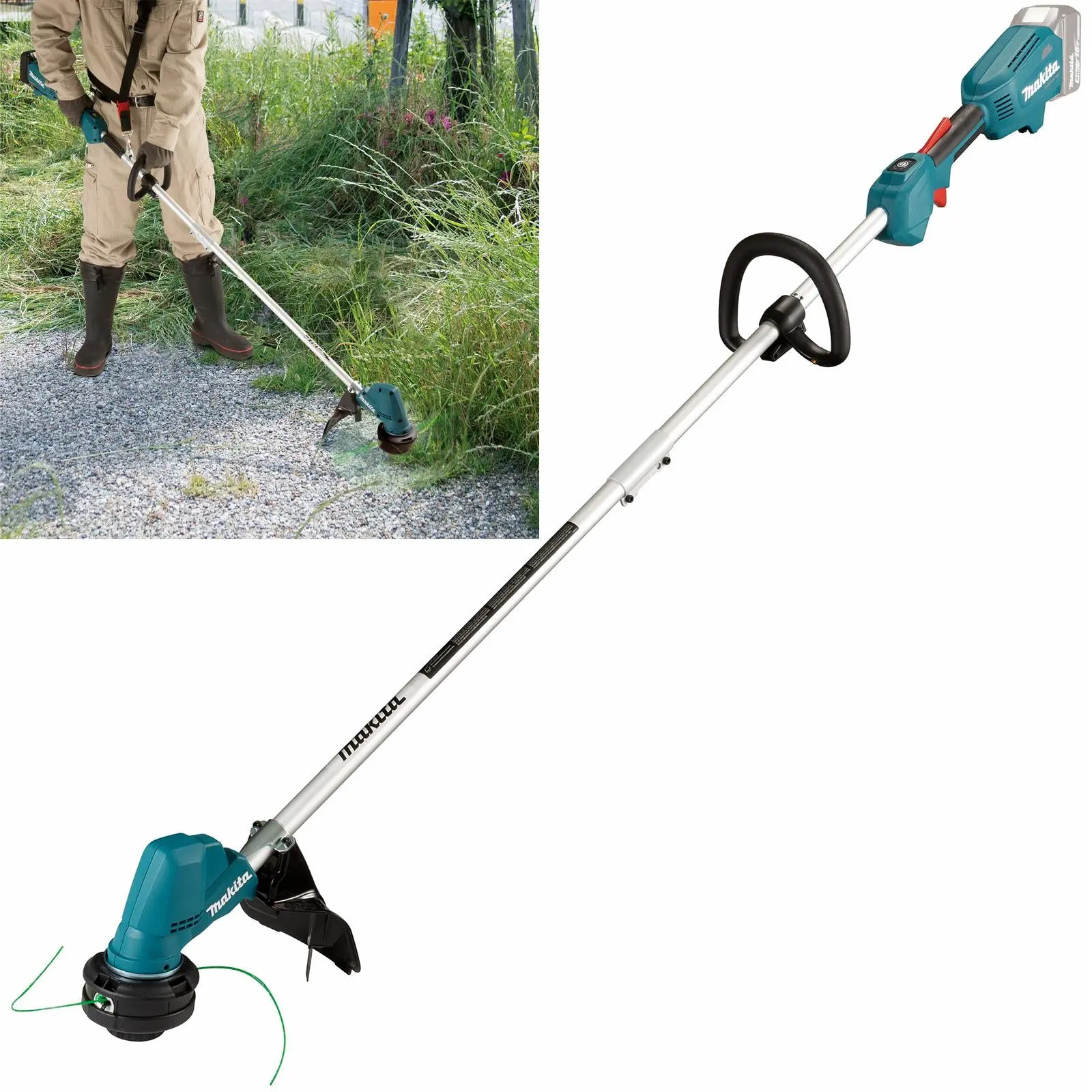 Makita Line Trimmer Strimmer 18V LXT Brushless Cordless Garden Lawn Strimming 5Ah Bare Unit Body Only DUR192LZ