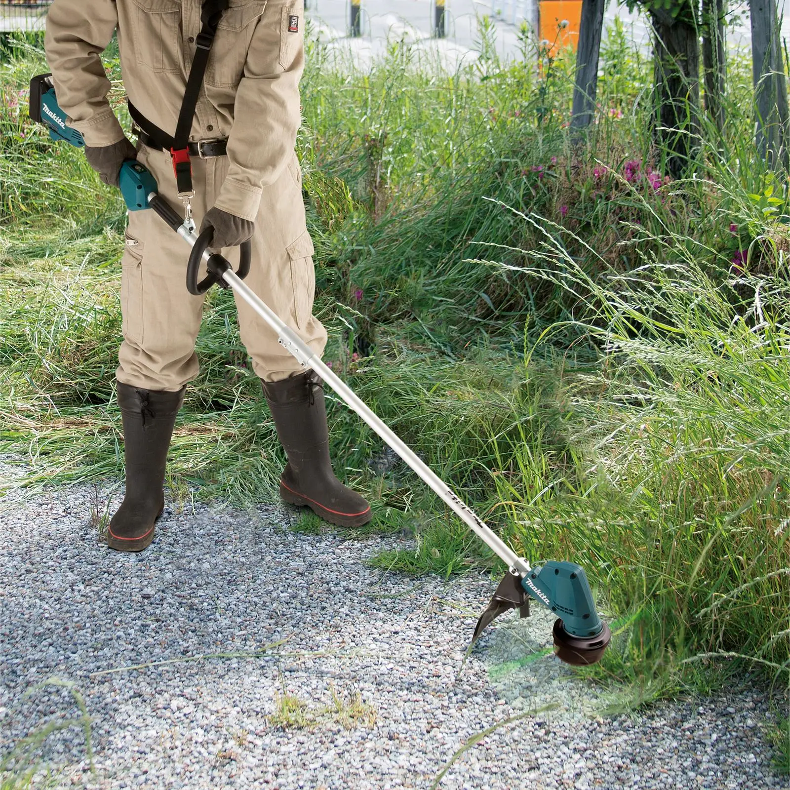 Makita Line Trimmer Strimmer 18V LXT Brushless Cordless Garden Lawn Strimming 5Ah Bare Unit Body Only DUR192LZ - Image 3